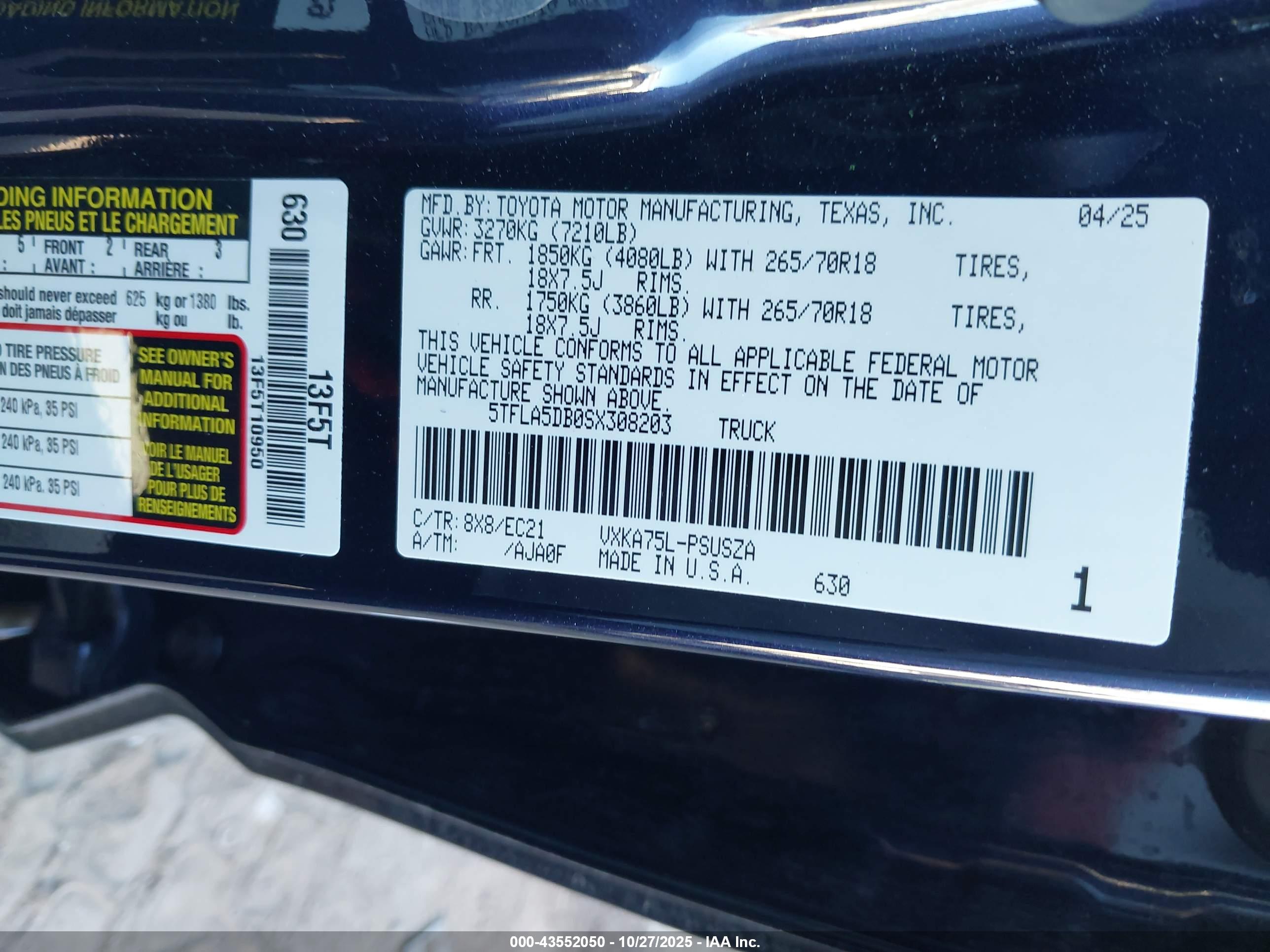 TOYOTA TUNDRA image 9