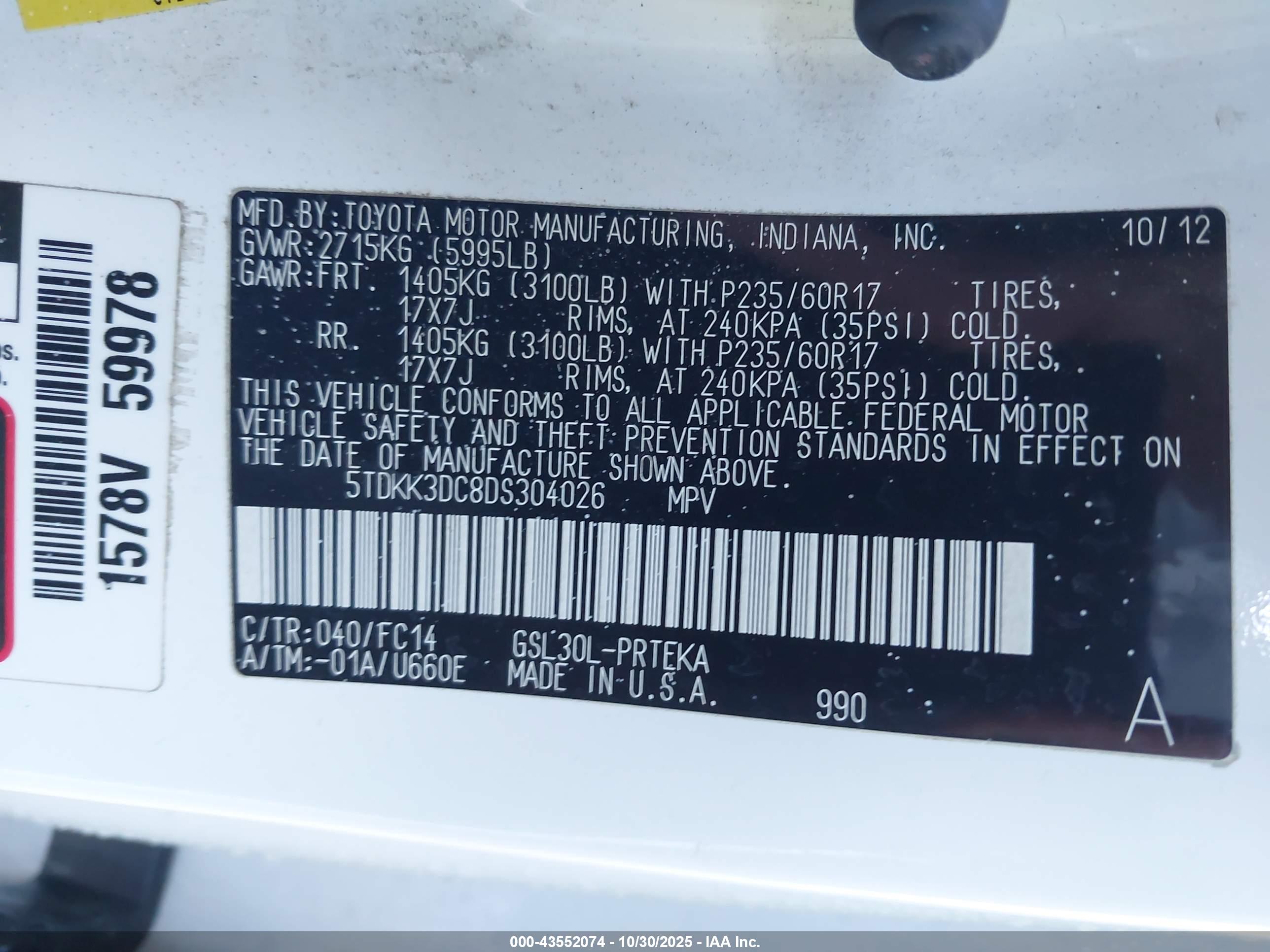 TOYOTA SIENNA image 9