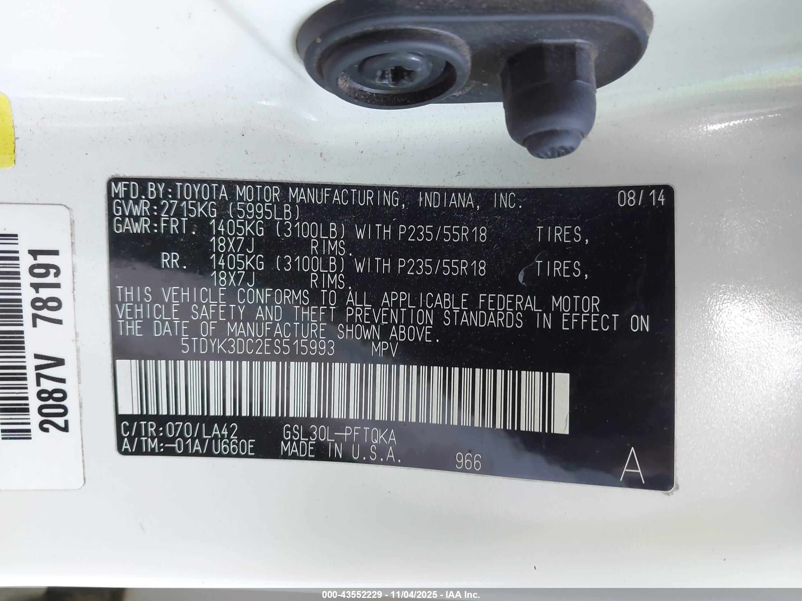 TOYOTA SIENNA image 9