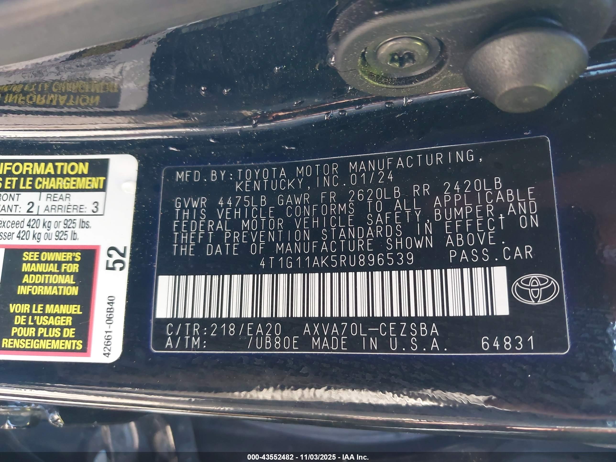 TOYOTA CAMRY image 9