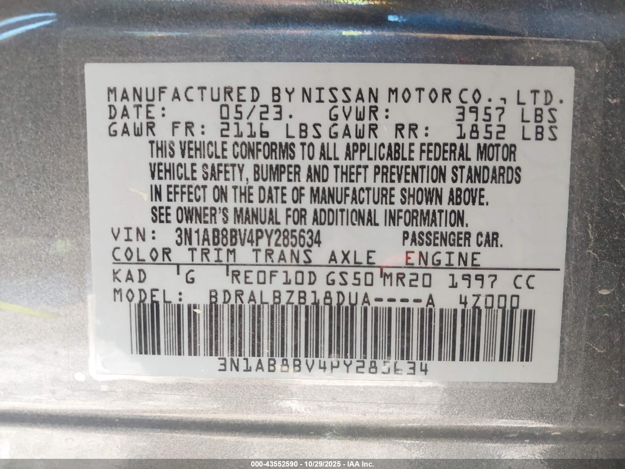 NISSAN SENTRA image 9