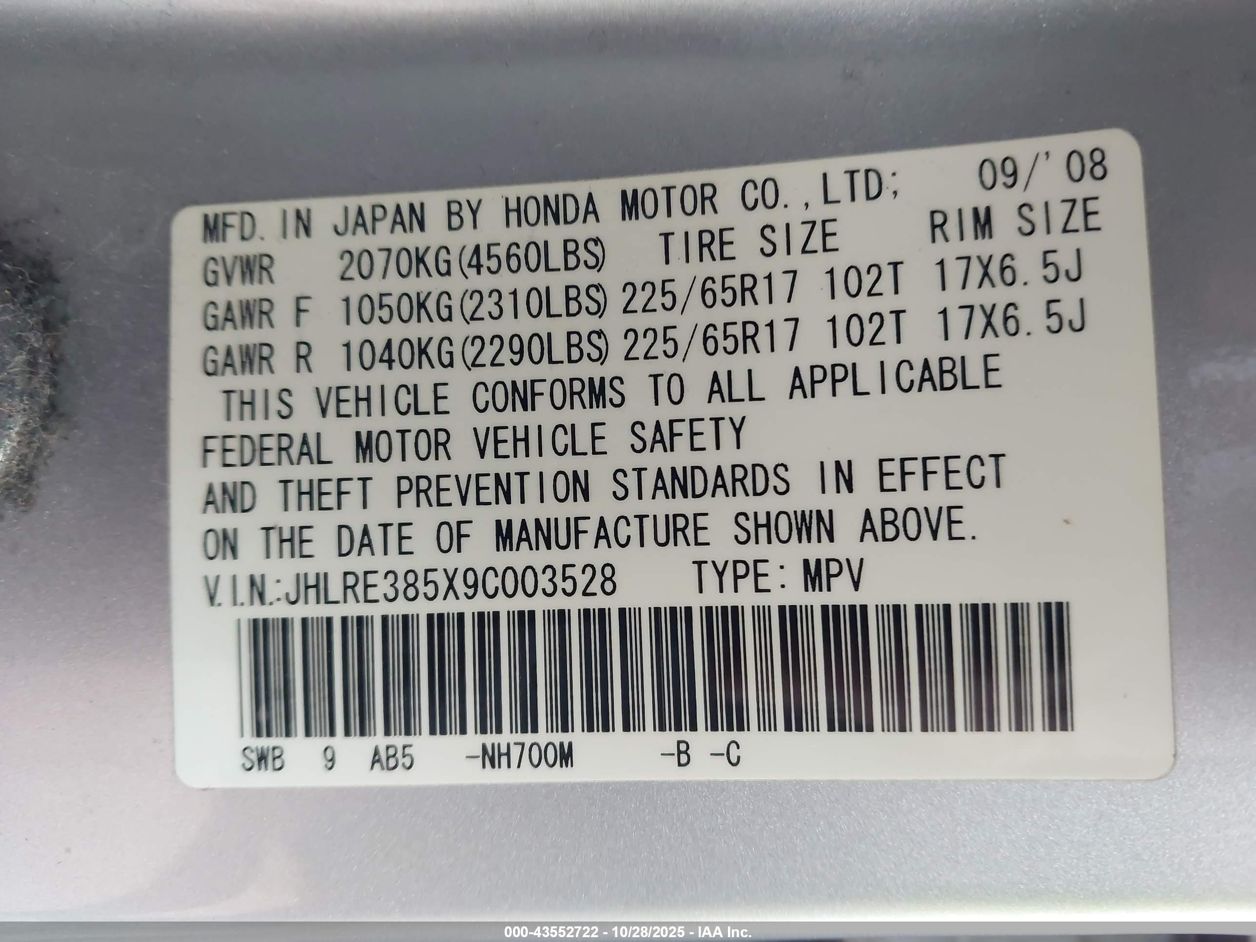 HONDA CR-V image 9