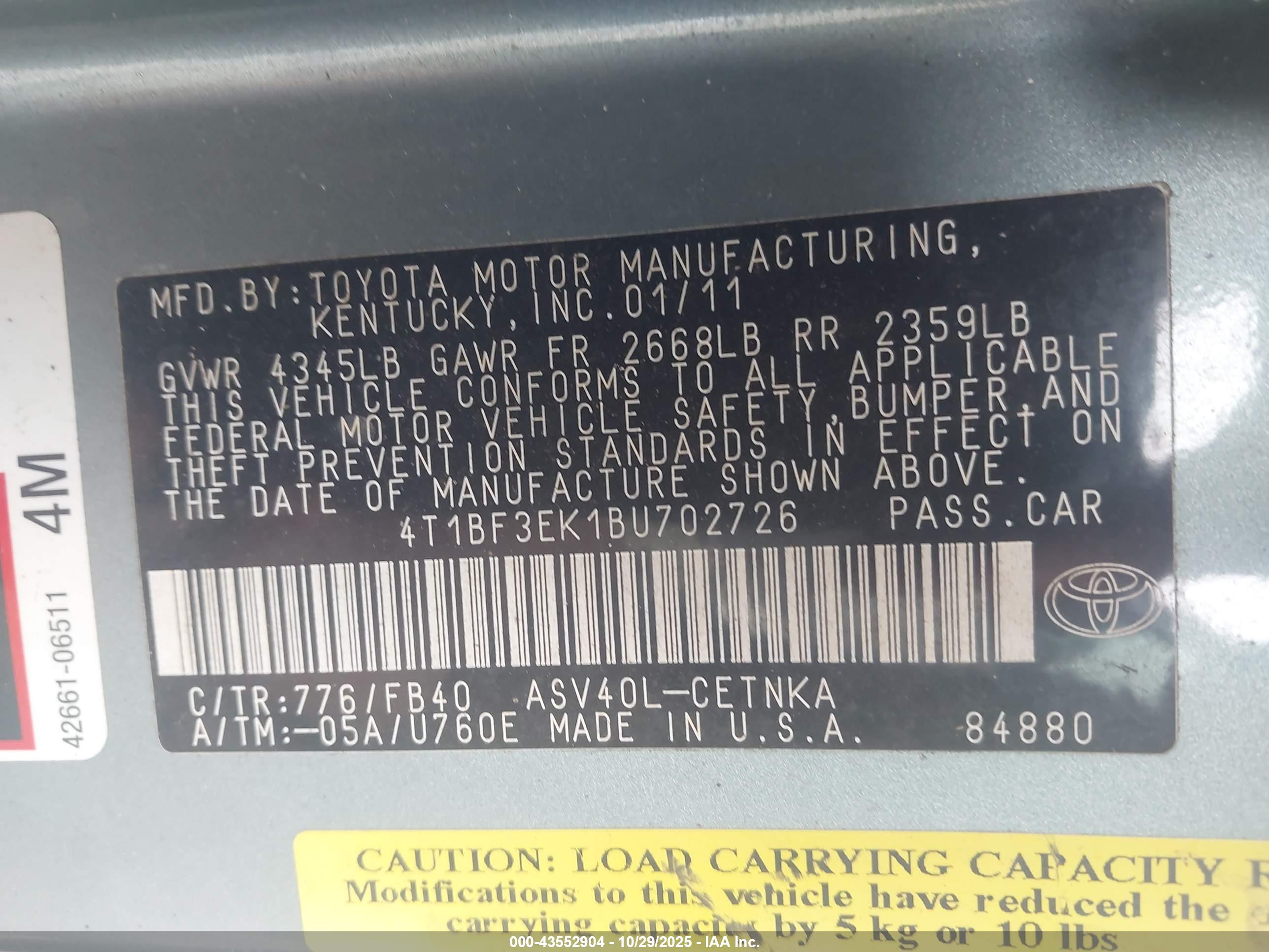 TOYOTA CAMRY image 9
