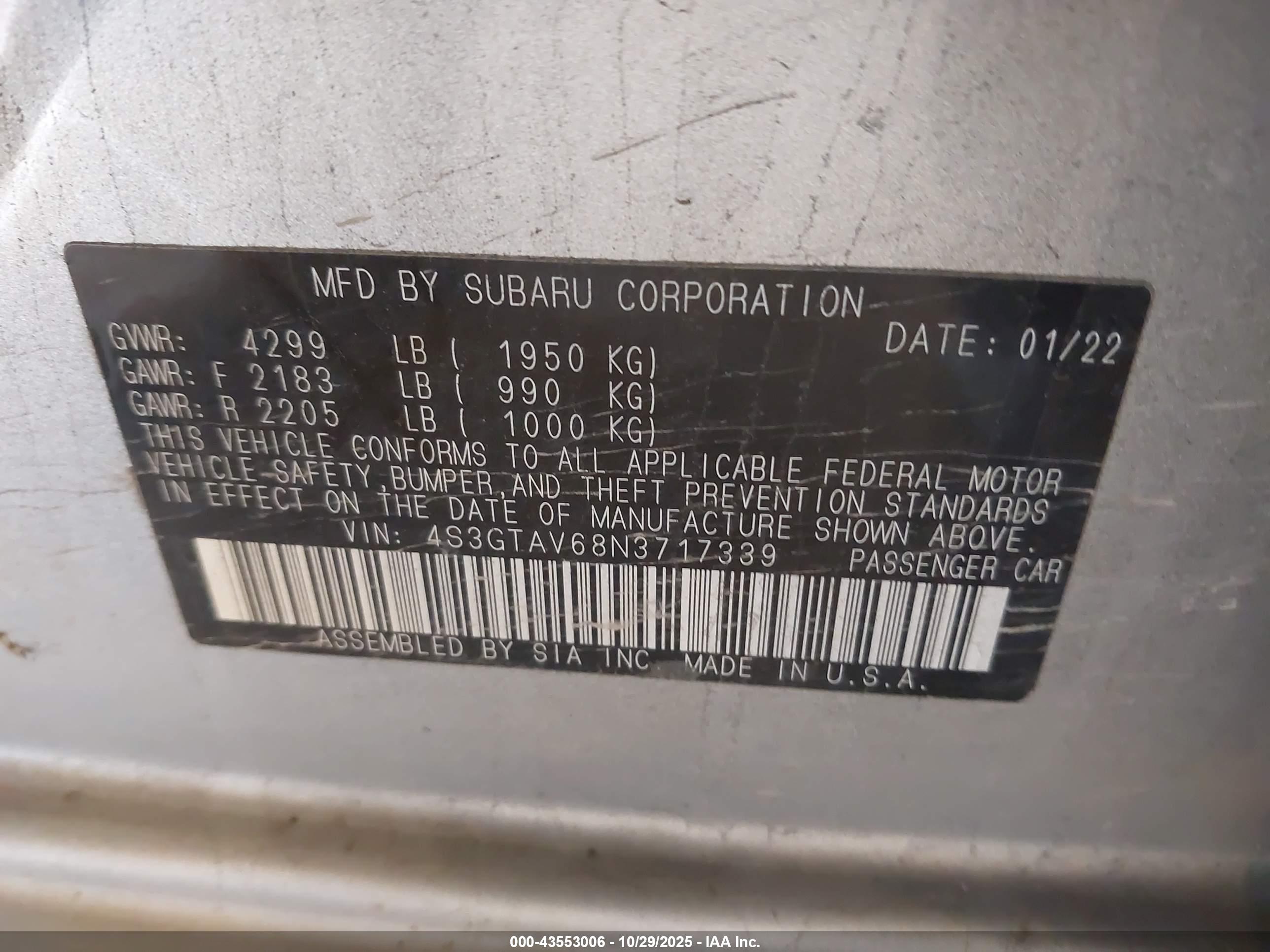 SUBARU IMPREZA image 9
