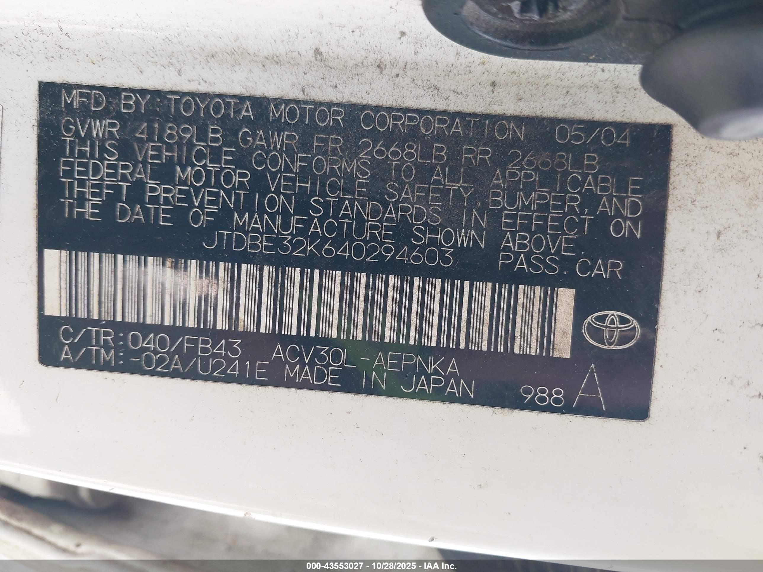 TOYOTA CAMRY image 9
