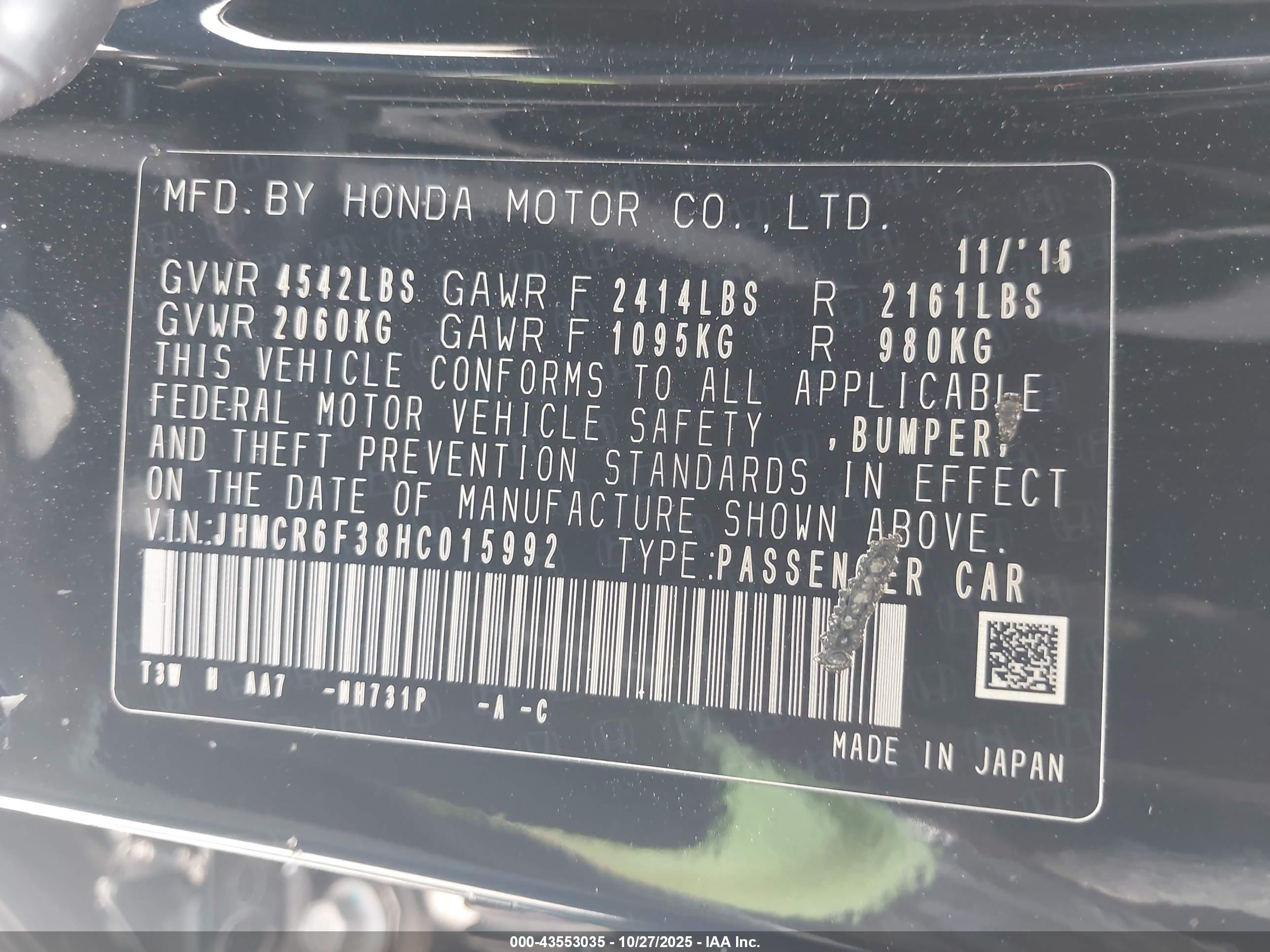 HONDA ACCORD image 9