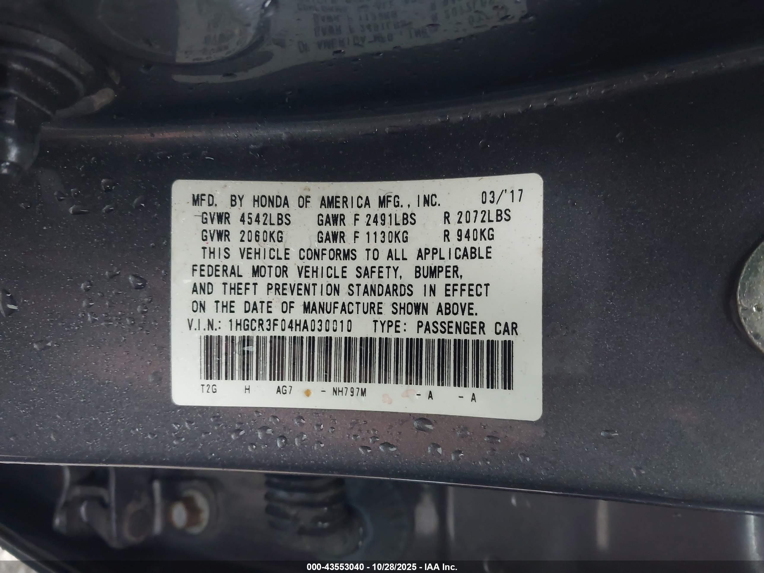 HONDA ACCORD image 9