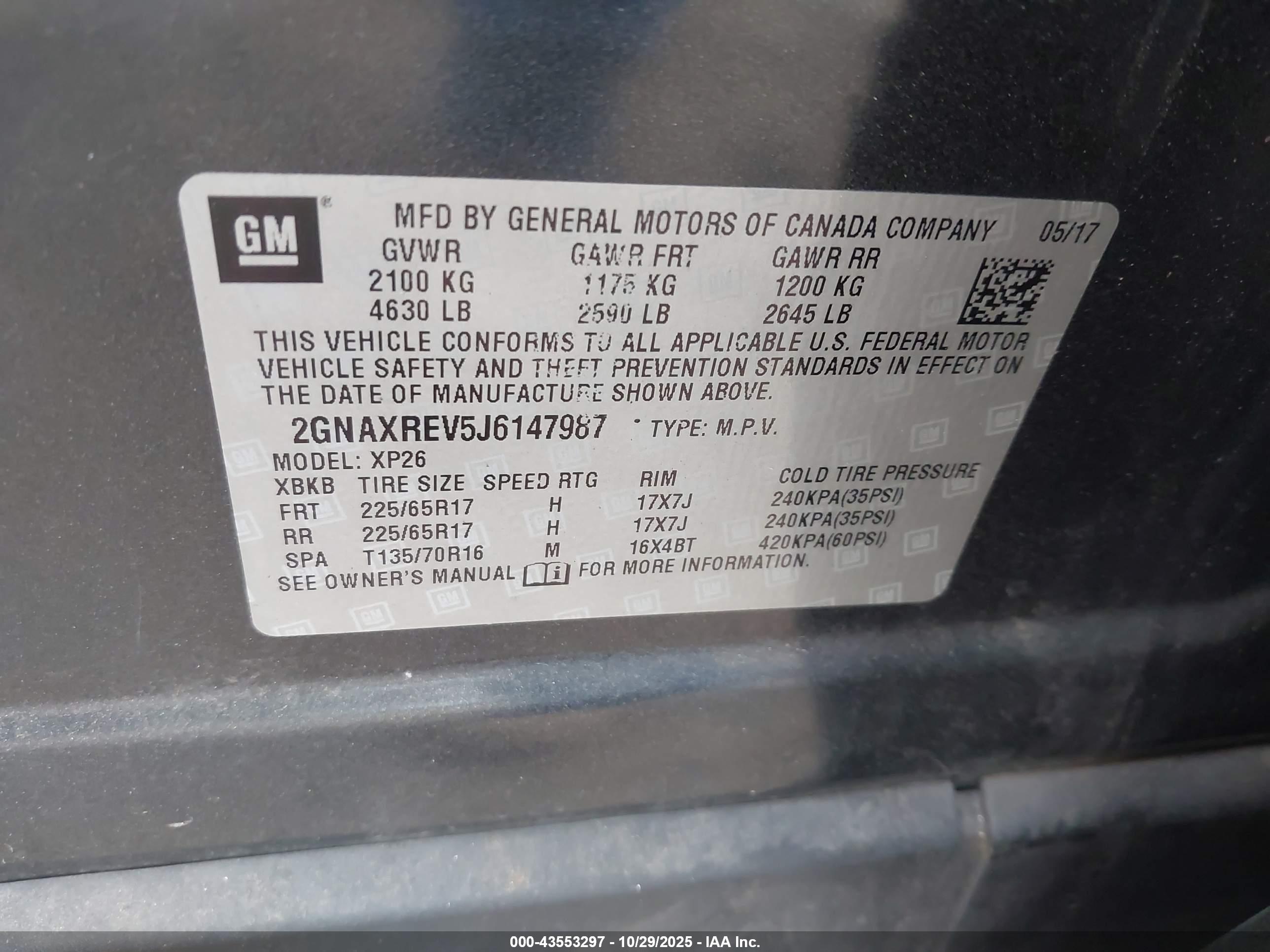 CHEVROLET EQUINOX image 9