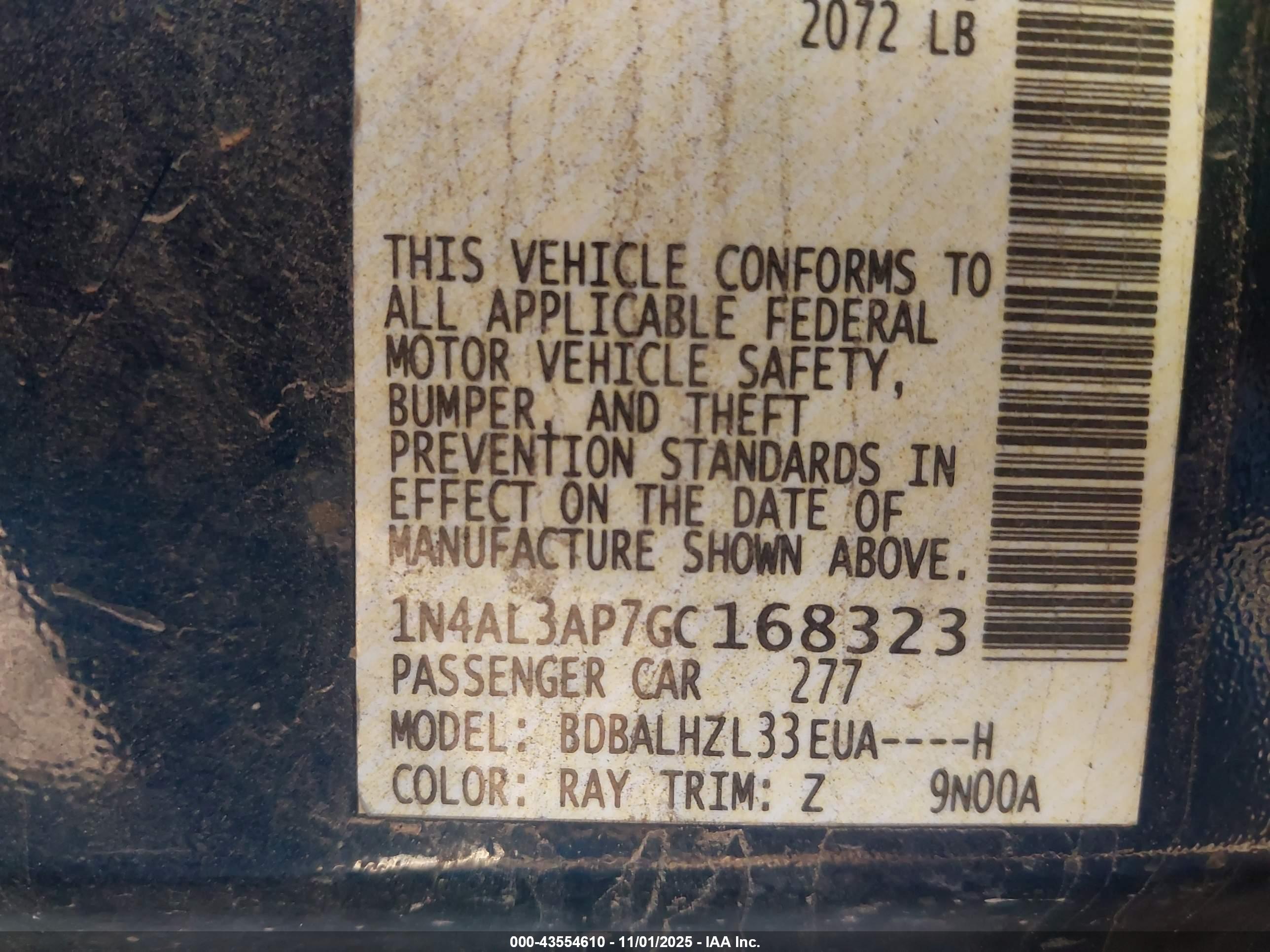 NISSAN ALTIMA image 9