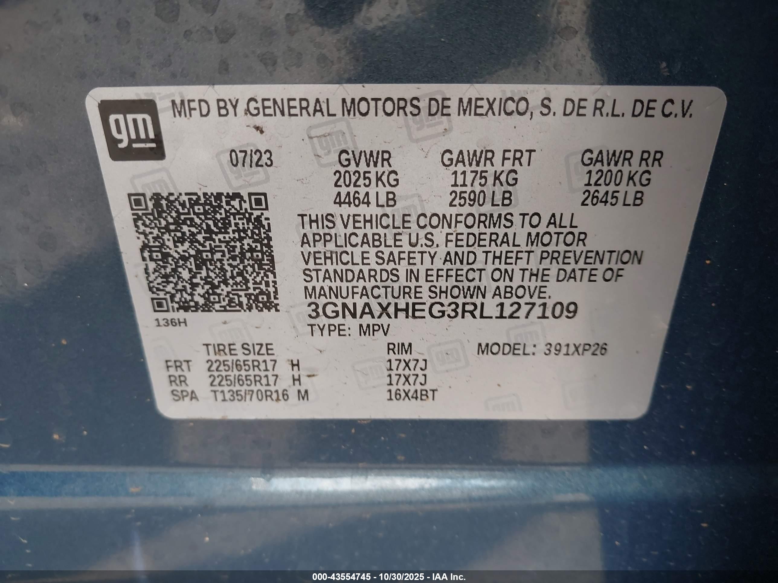CHEVROLET EQUINOX image 9