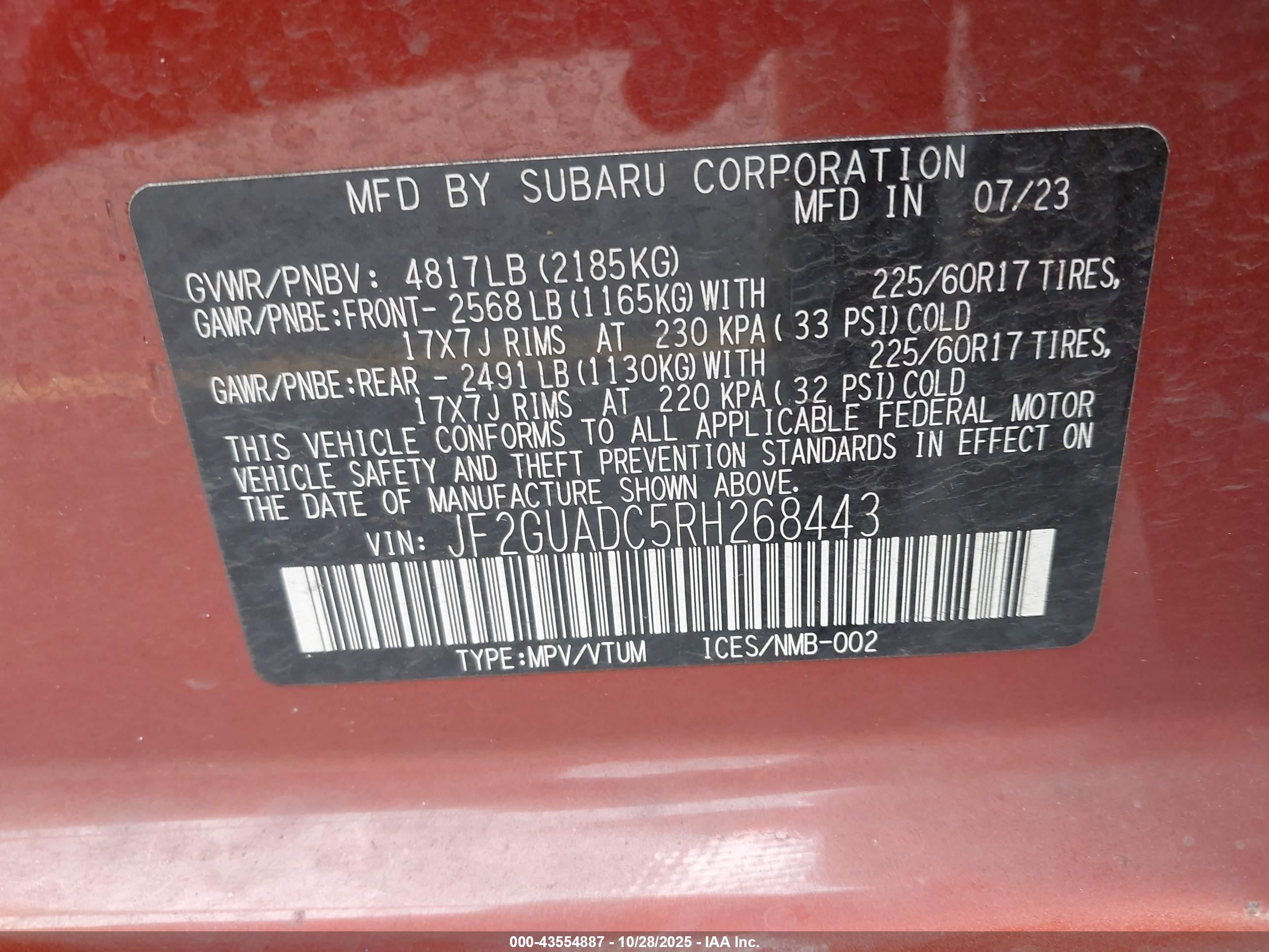 SUBARU CROSSTREK image 9