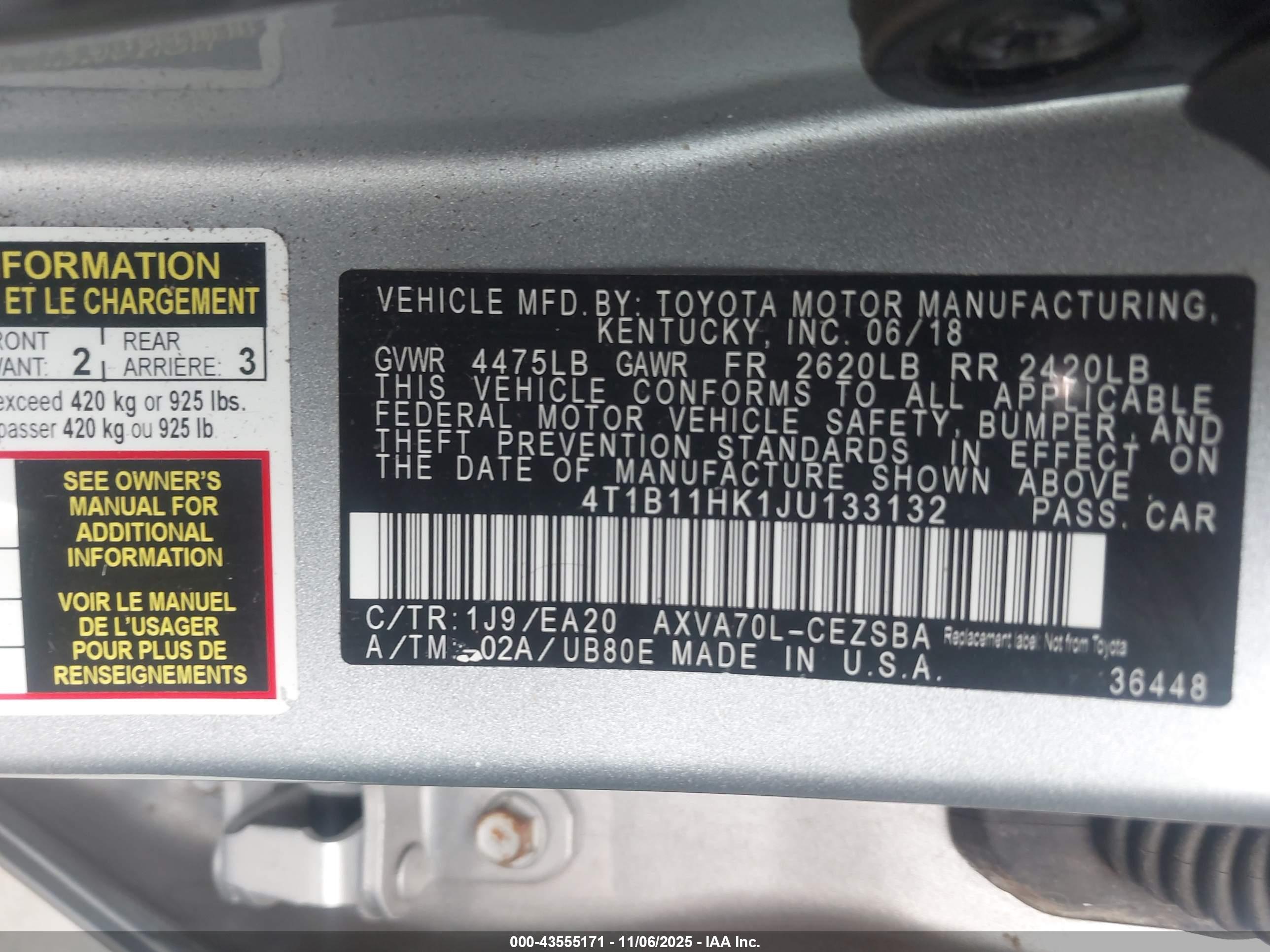 TOYOTA CAMRY image 9
