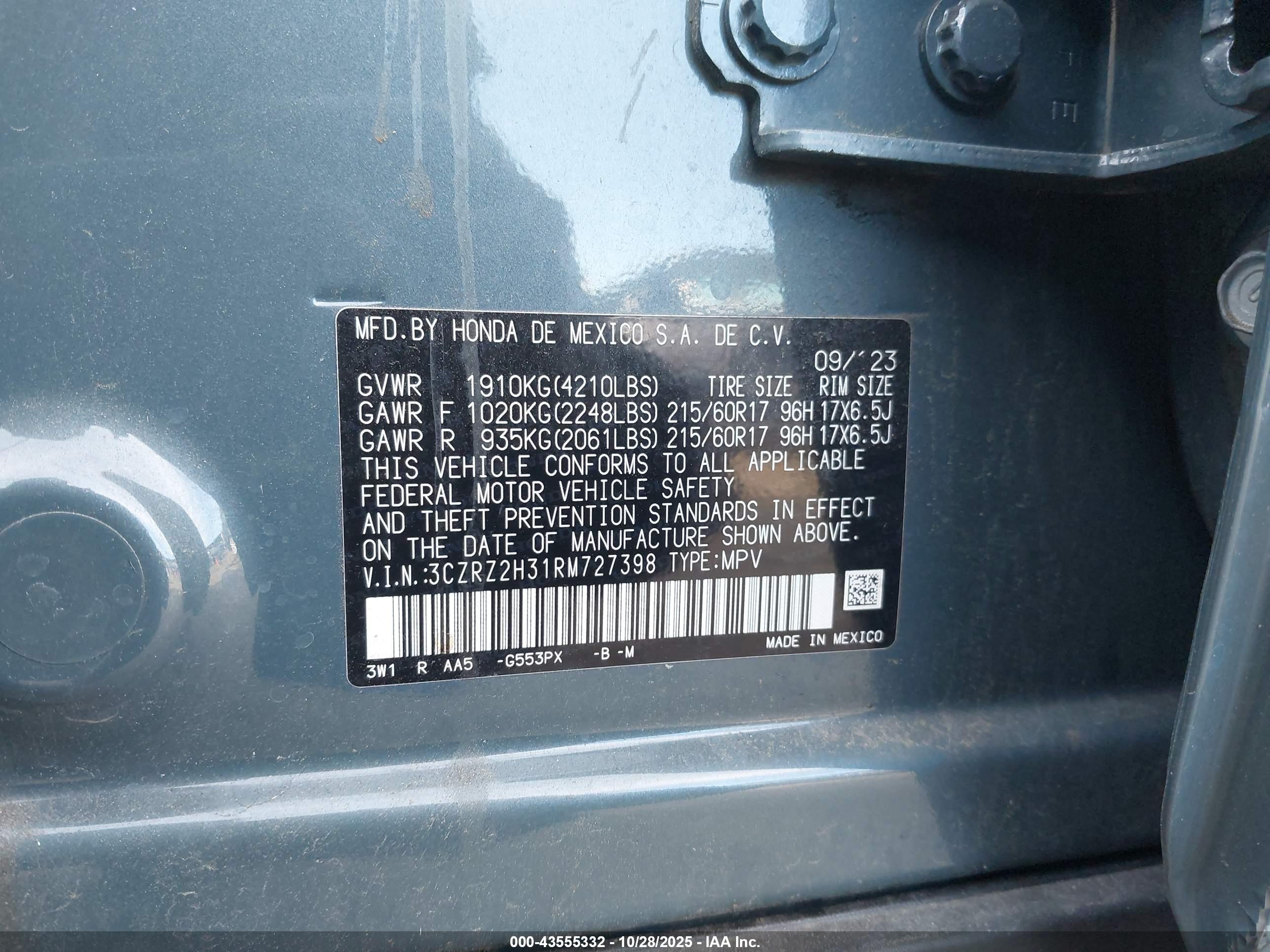 HONDA HR-V image 9