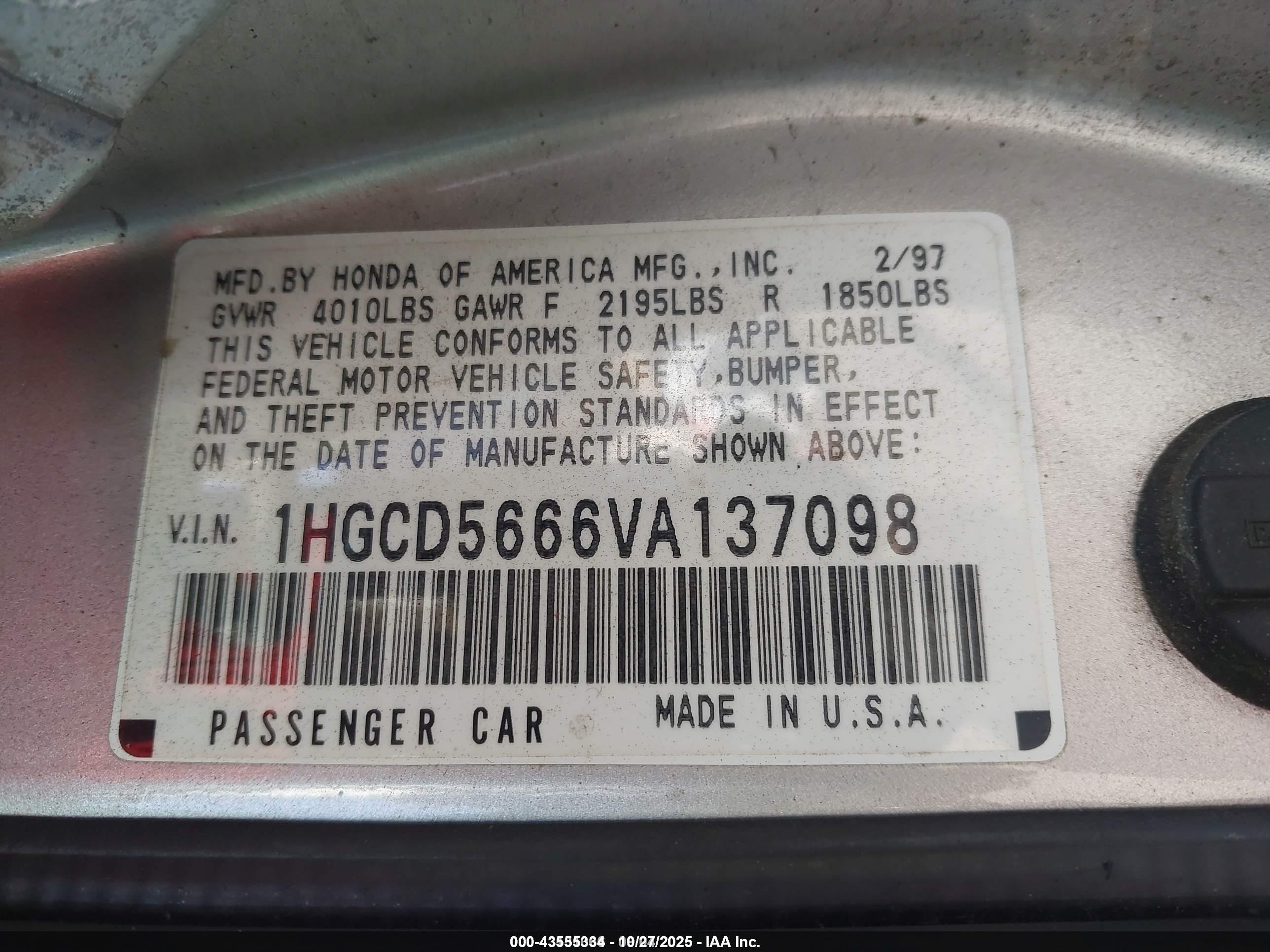 HONDA ACCORD image 9