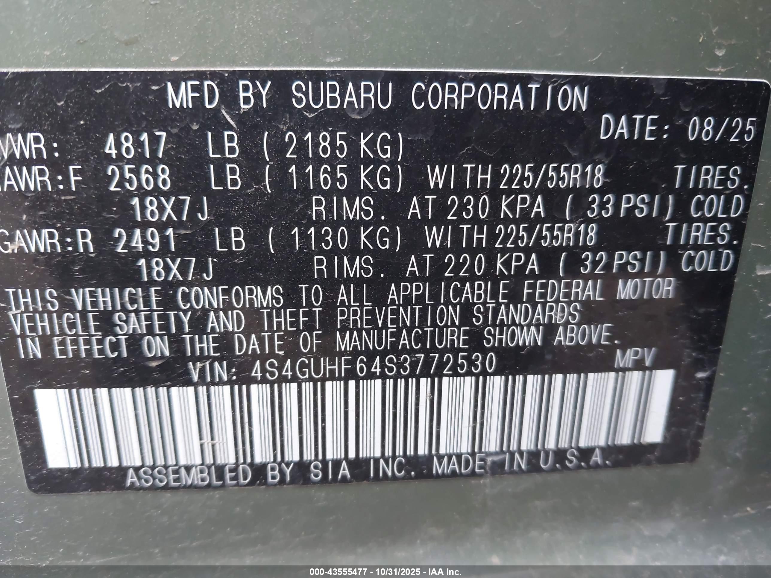 SUBARU CROSSTREK image 9