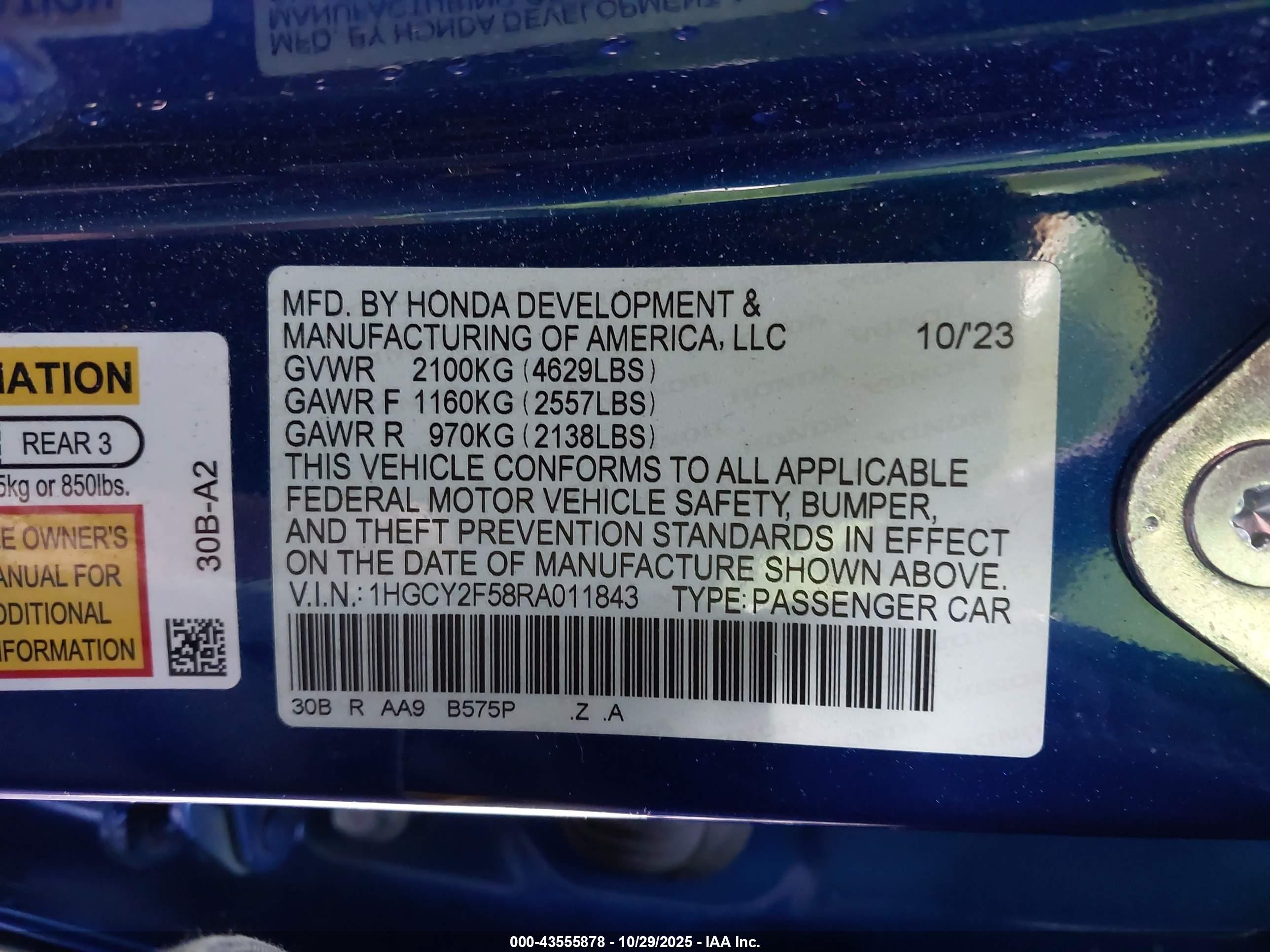 HONDA ACCORD image 9