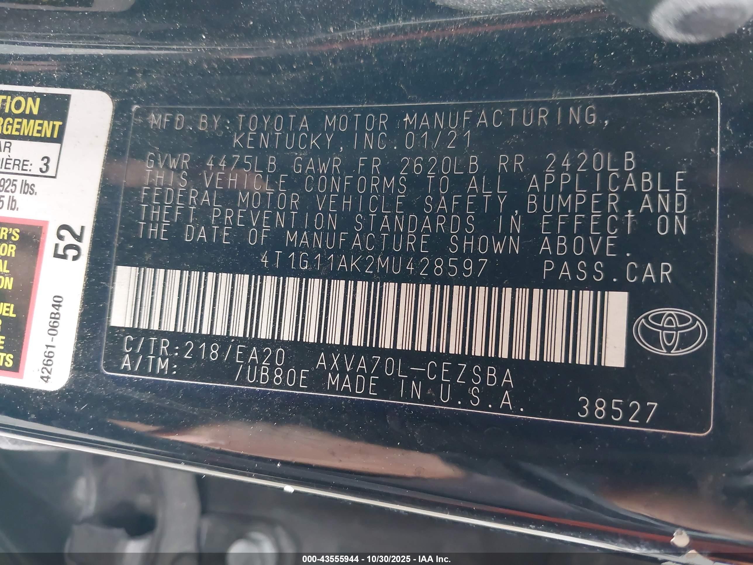 TOYOTA CAMRY image 9