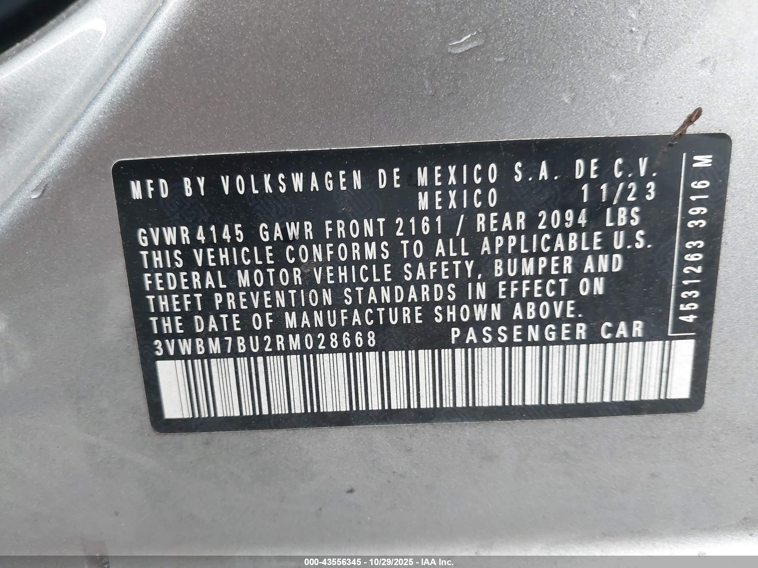 VOLKSWAGEN JETTA image 9