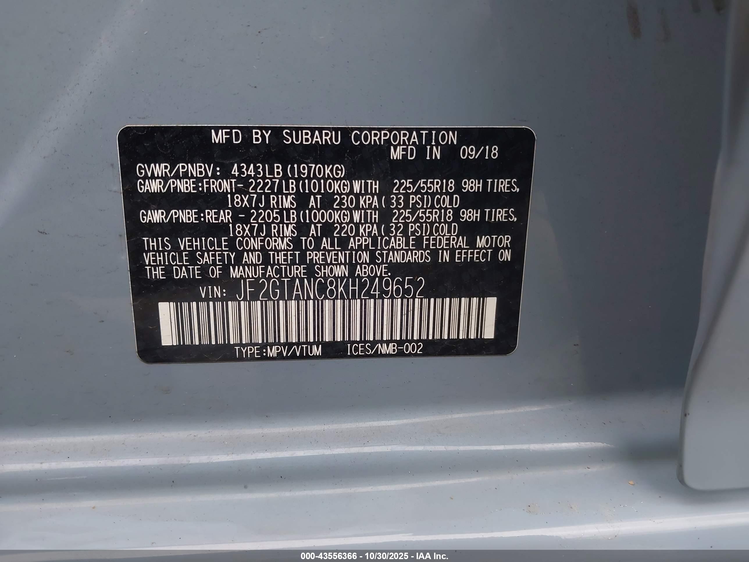 SUBARU CROSSTREK image 9