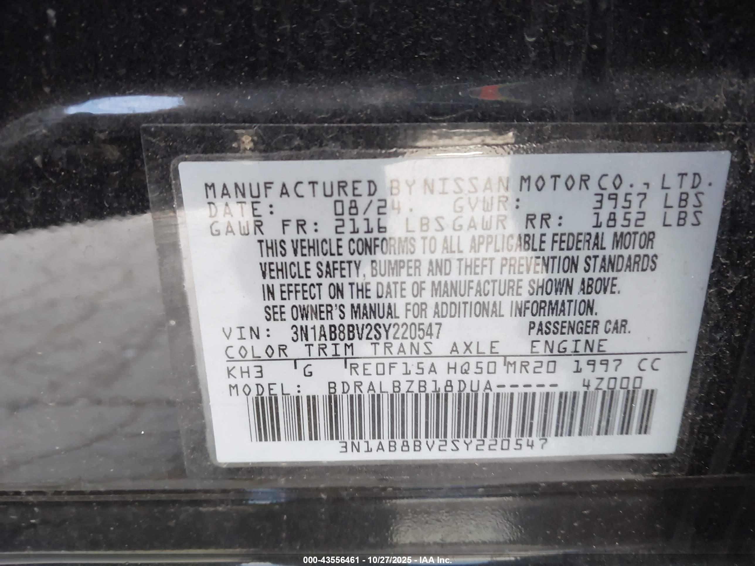 NISSAN SENTRA image 9