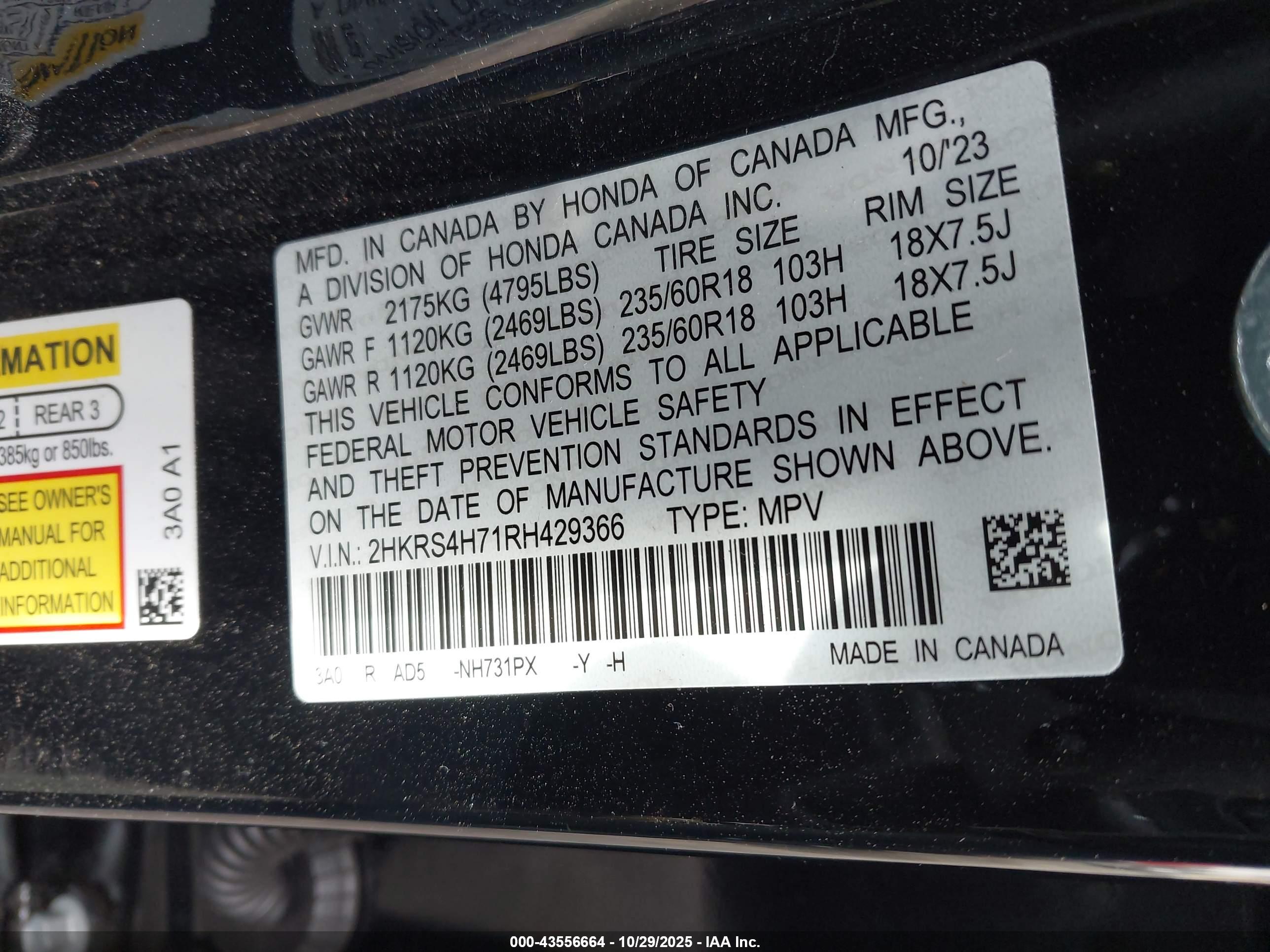 HONDA CR-V image 9