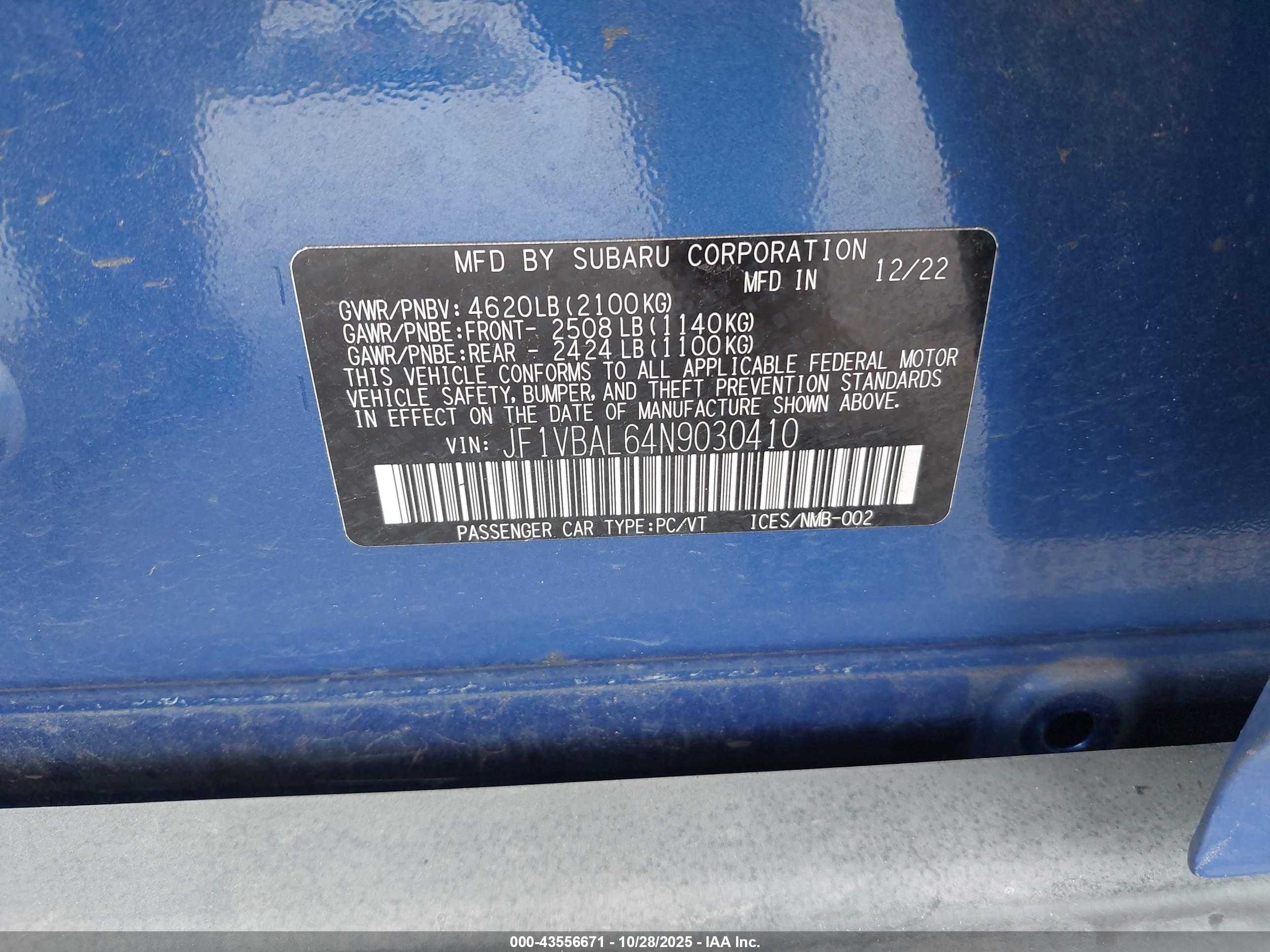 SUBARU WRX image 9