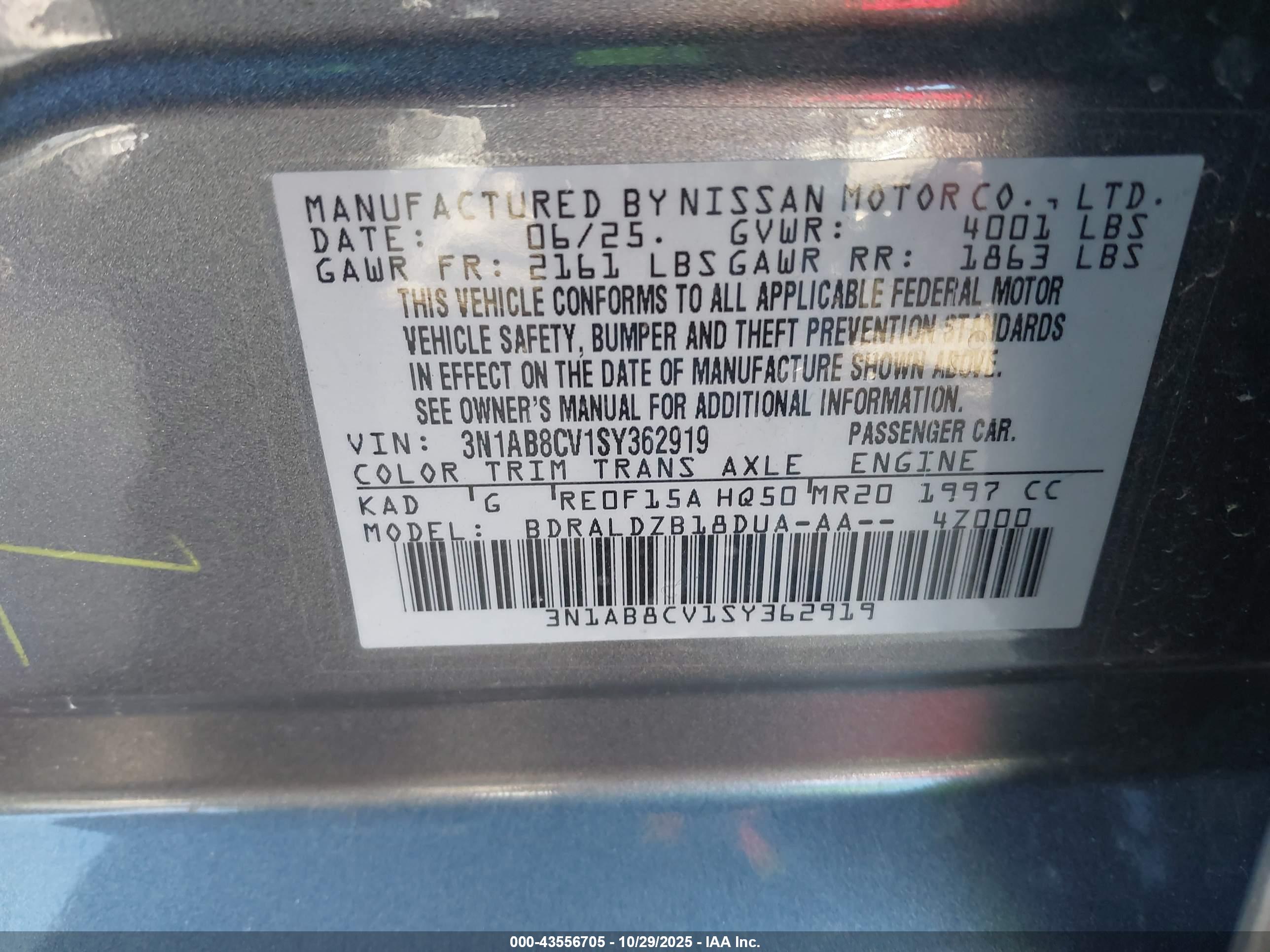 NISSAN SENTRA image 9