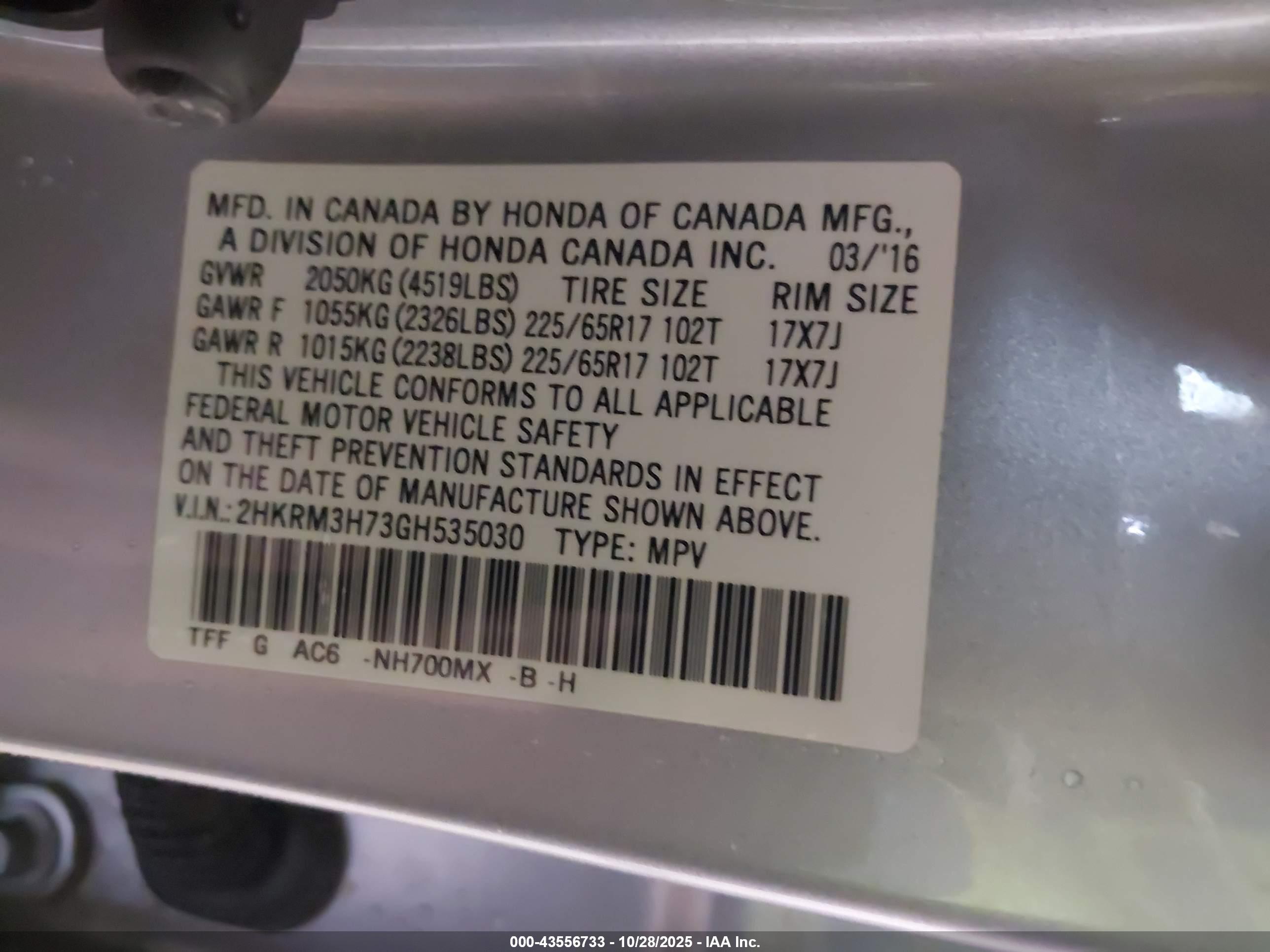 HONDA CR-V image 9
