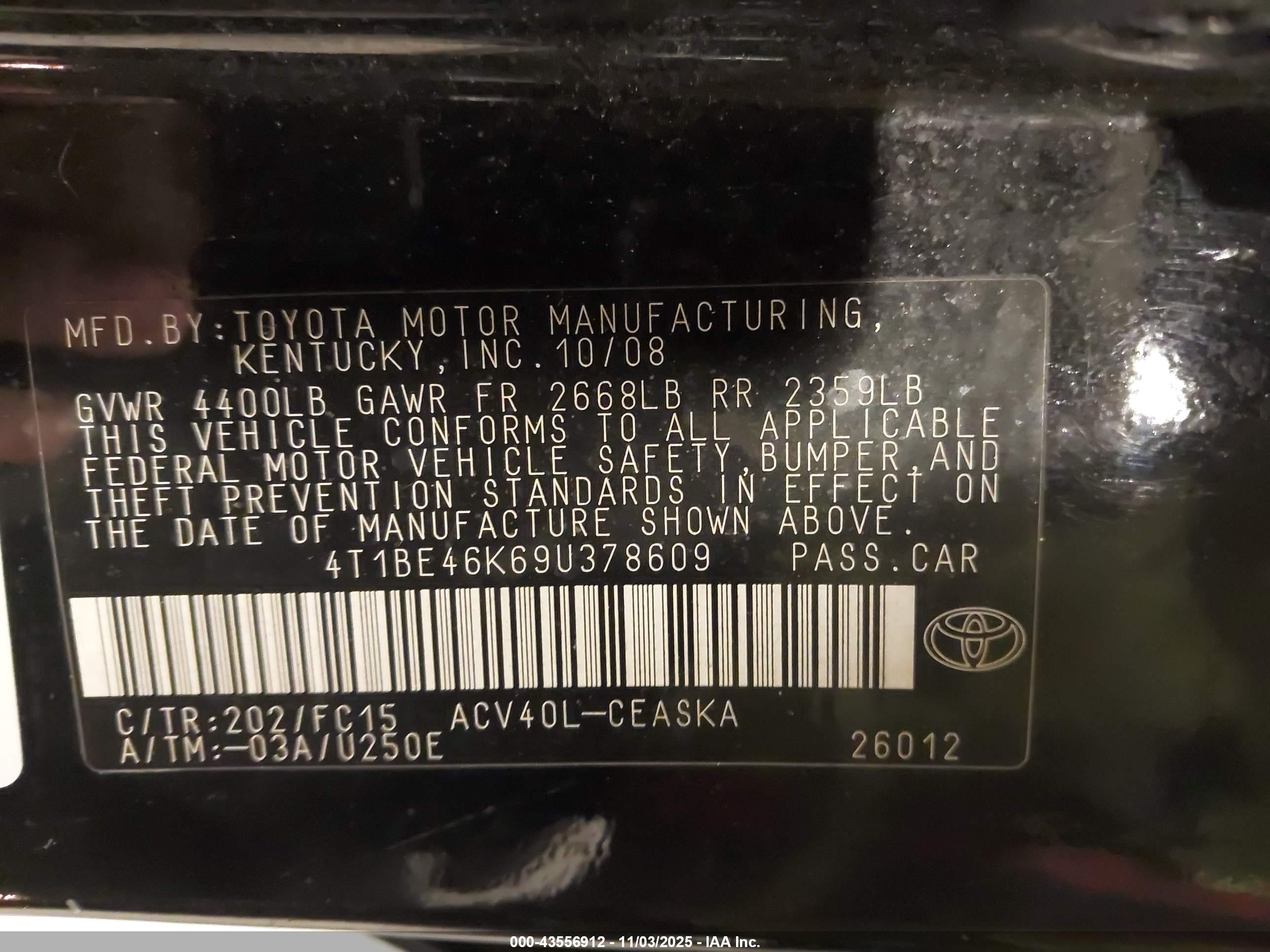 TOYOTA CAMRY image 9