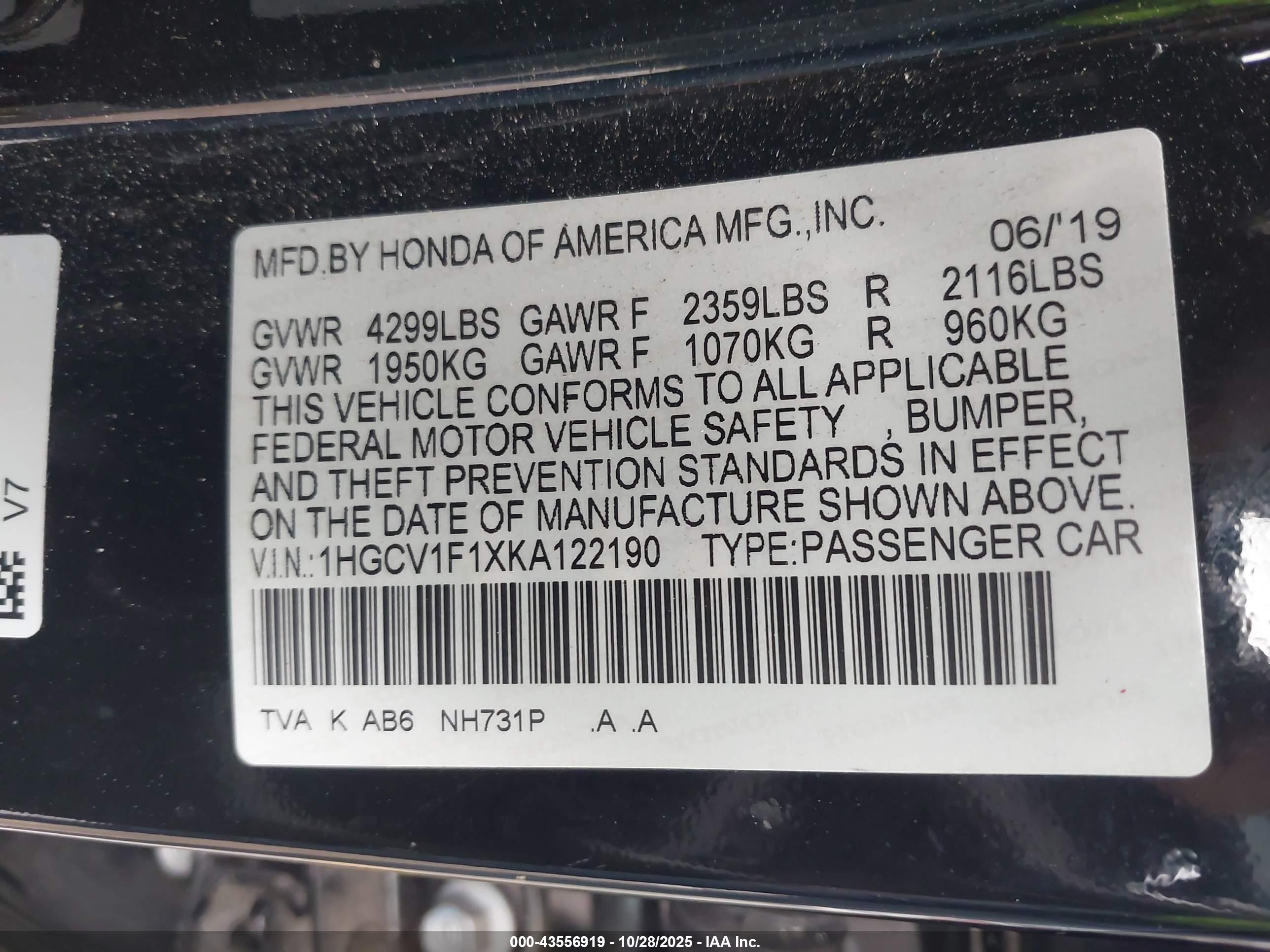 HONDA ACCORD image 9