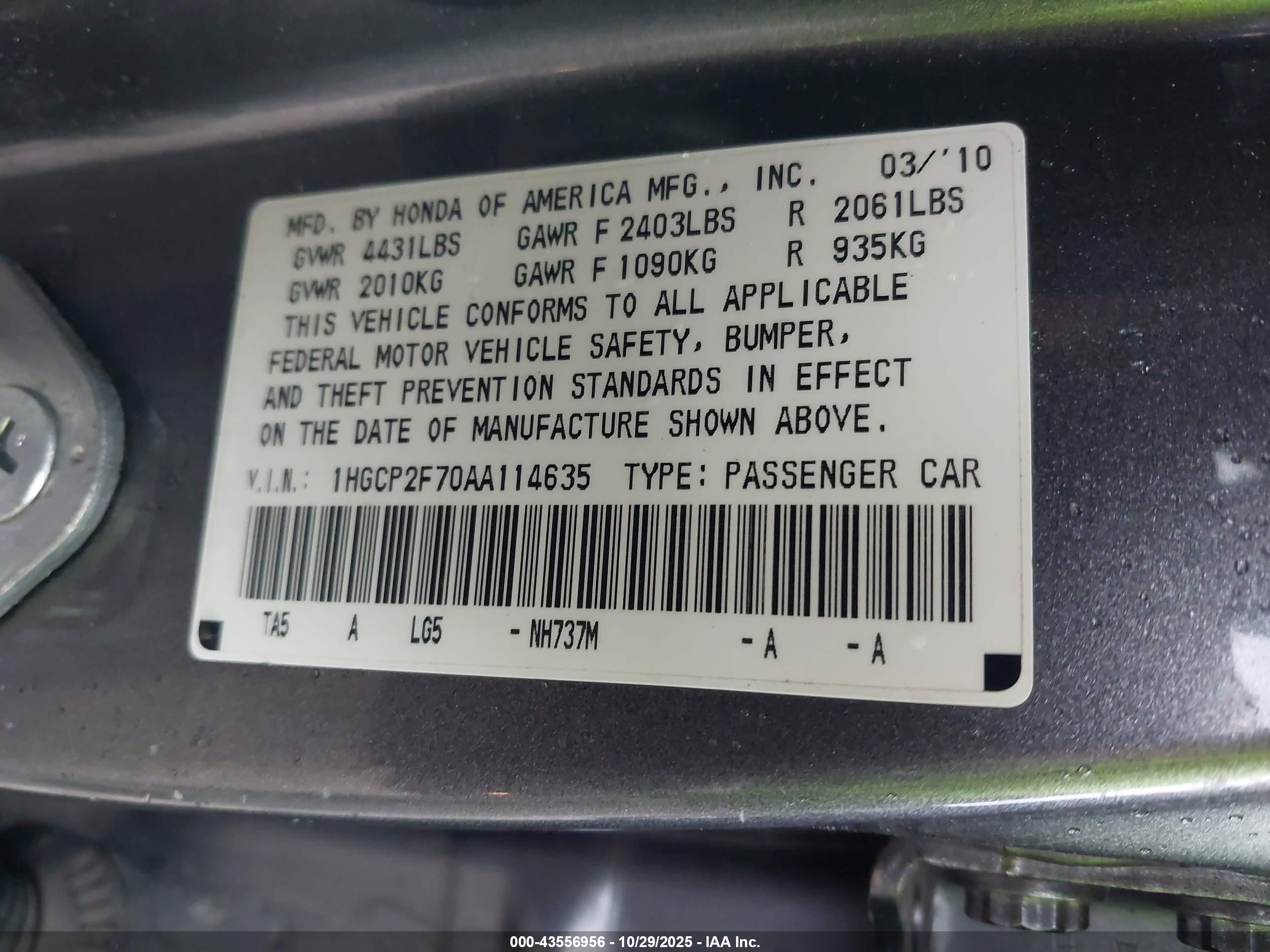 HONDA ACCORD image 9