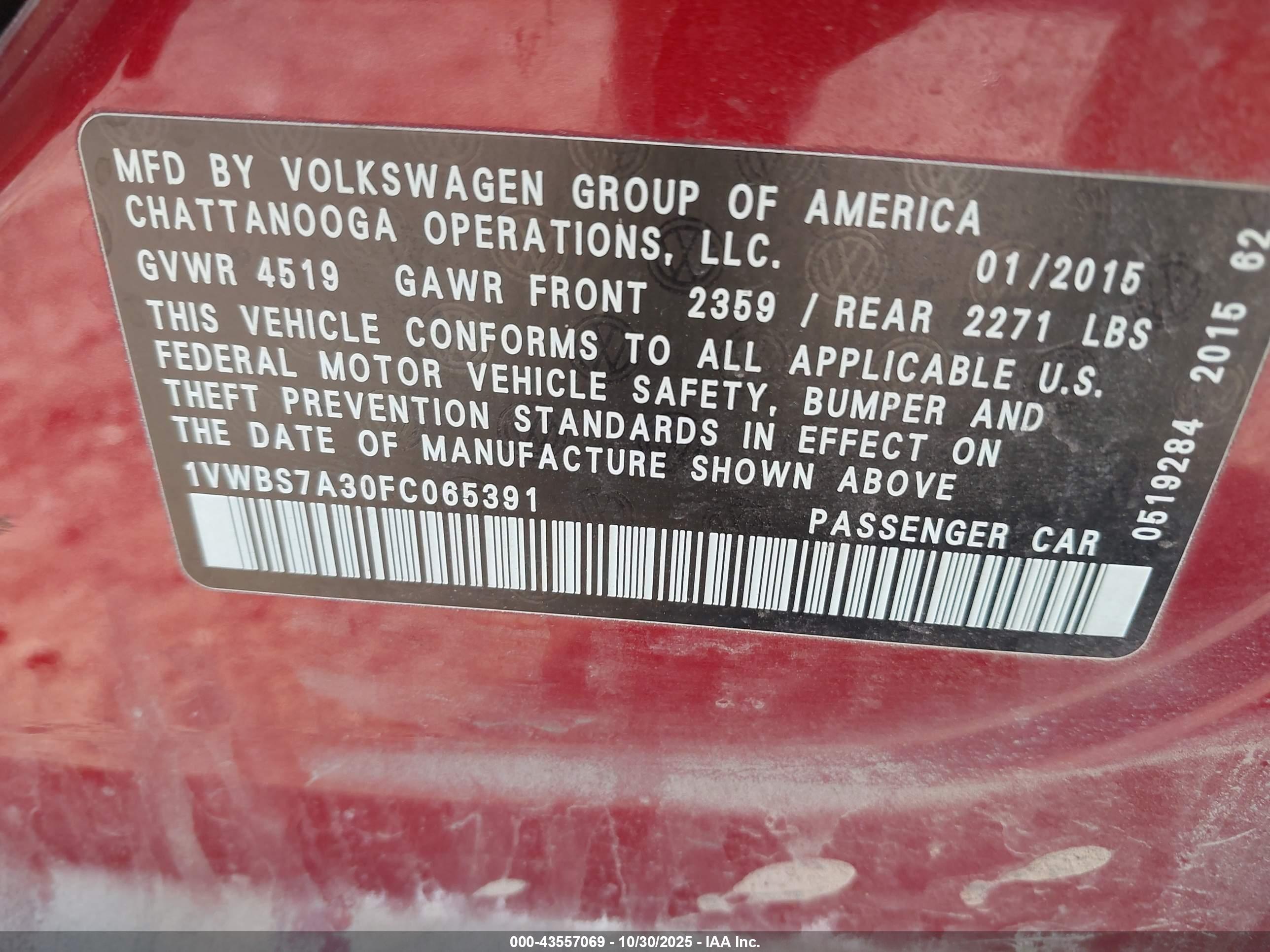 VOLKSWAGEN PASSAT image 9