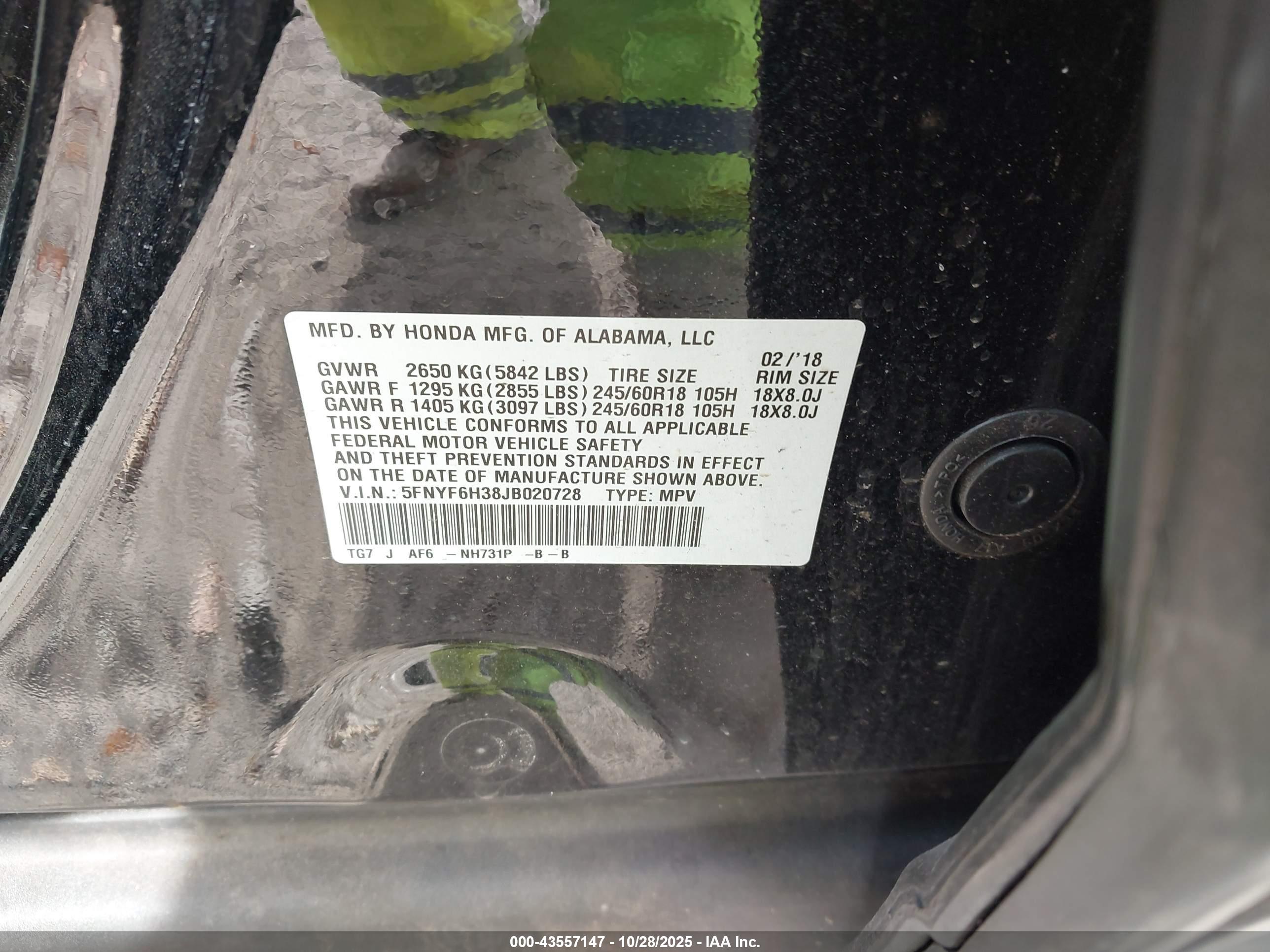 HONDA PILOT image 9