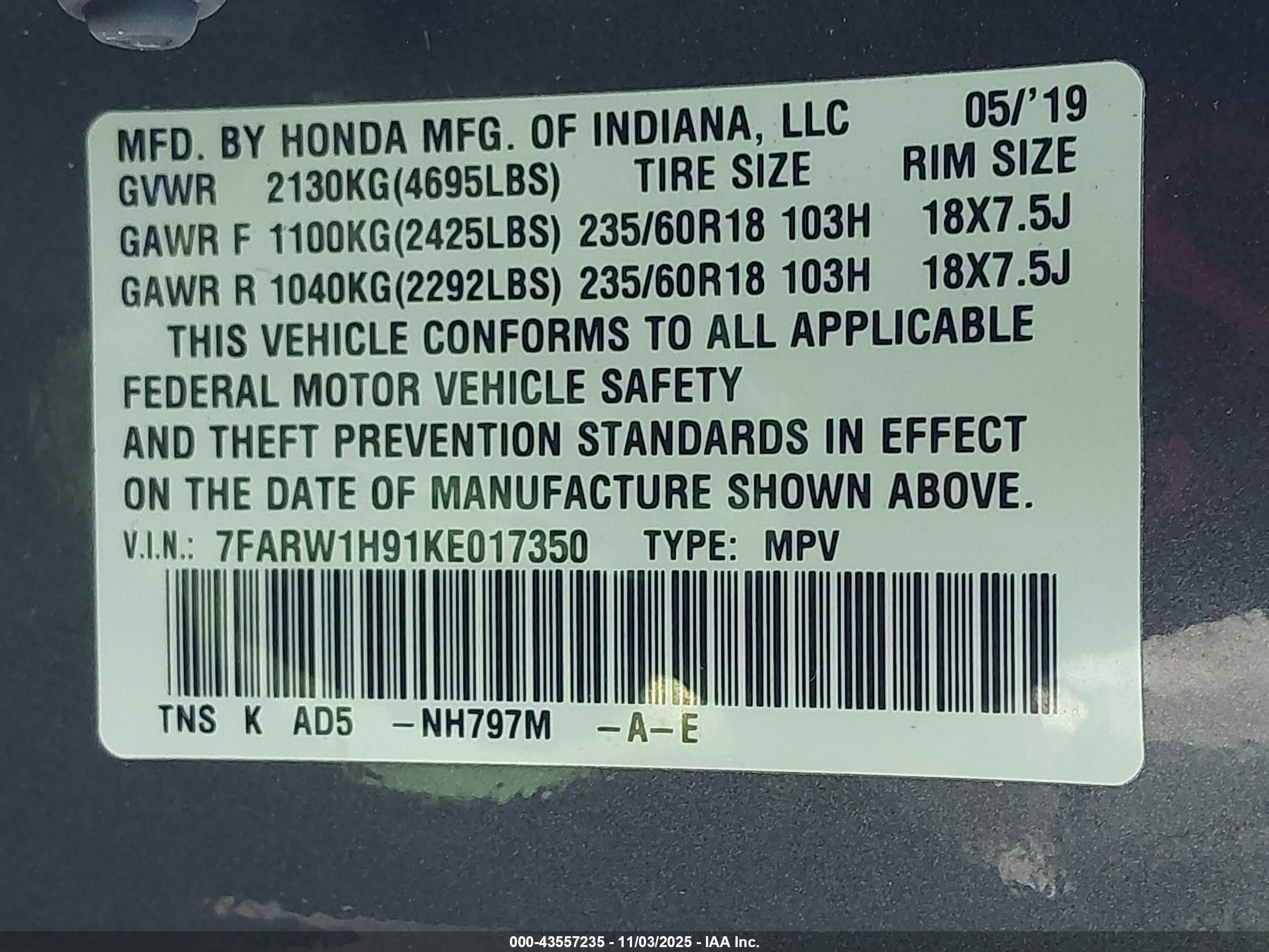 HONDA CR-V image 9