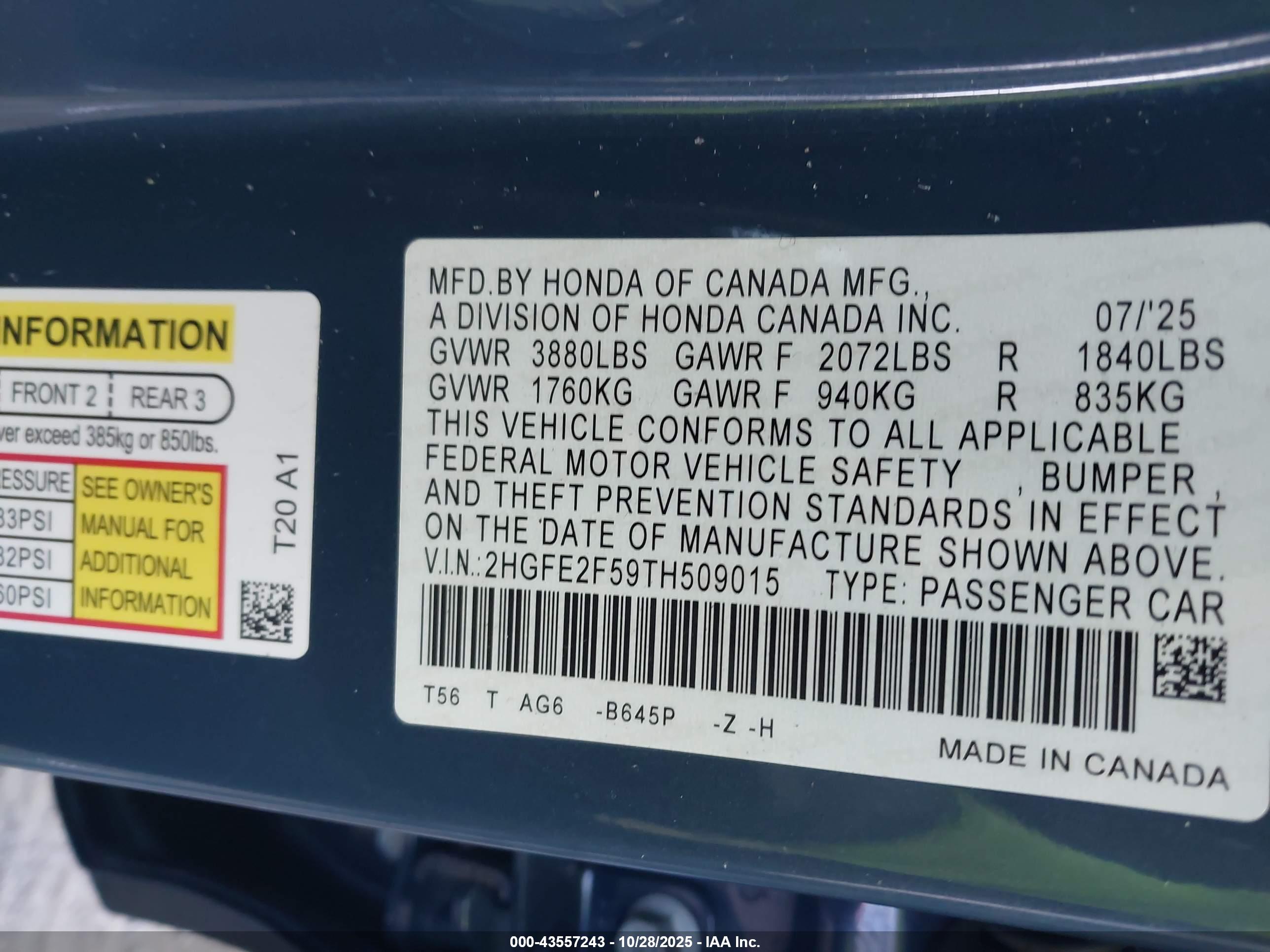 HONDA CIVIC image 9