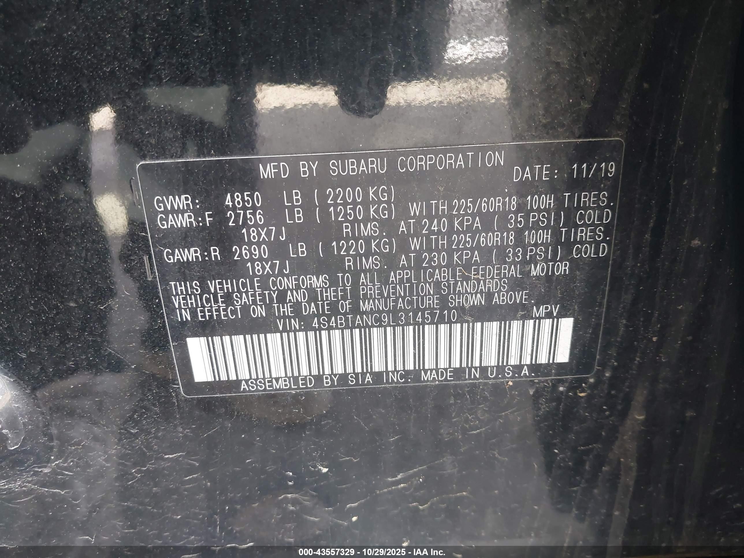 SUBARU OUTBACK image 9
