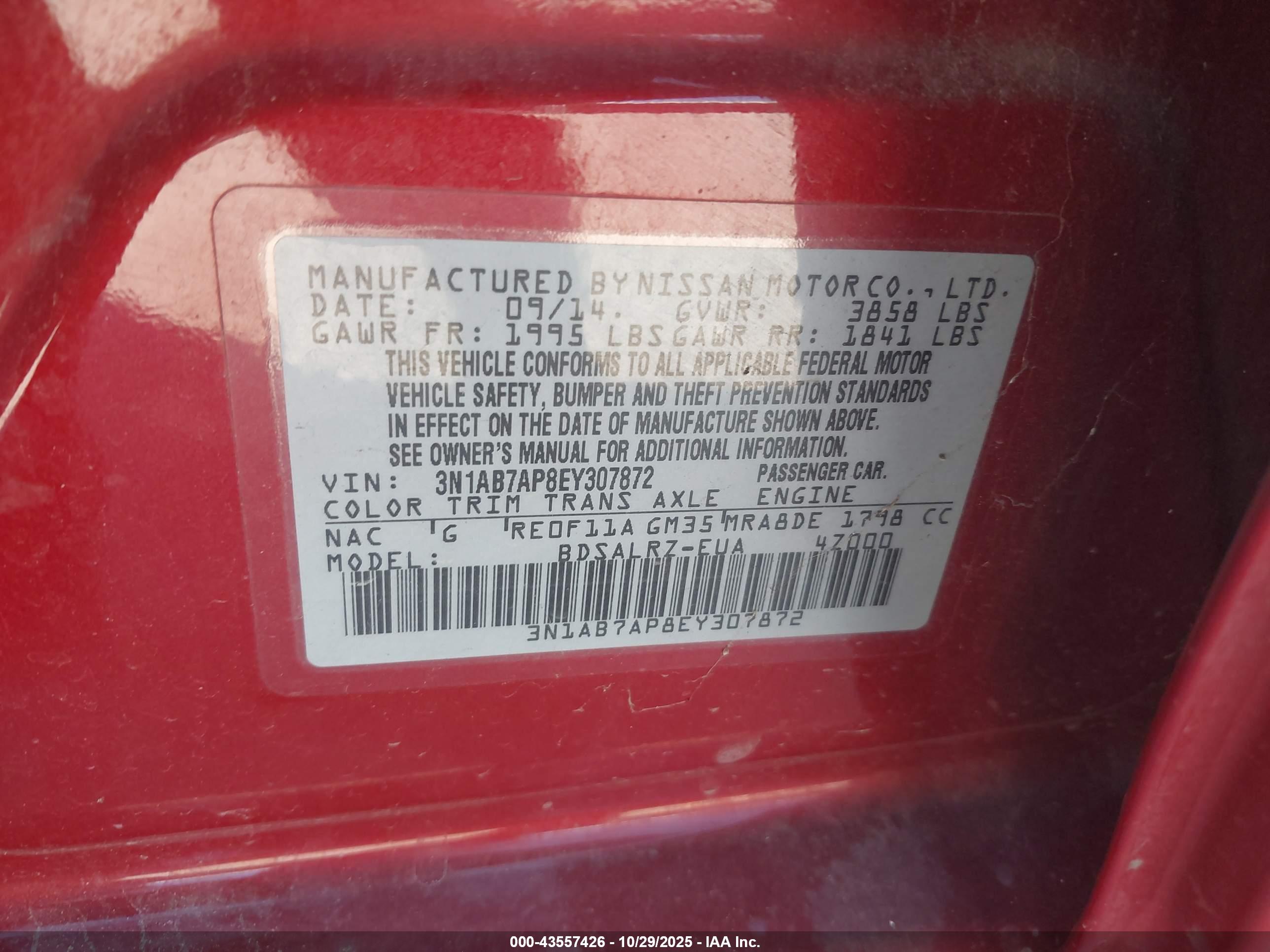 NISSAN SENTRA image 9