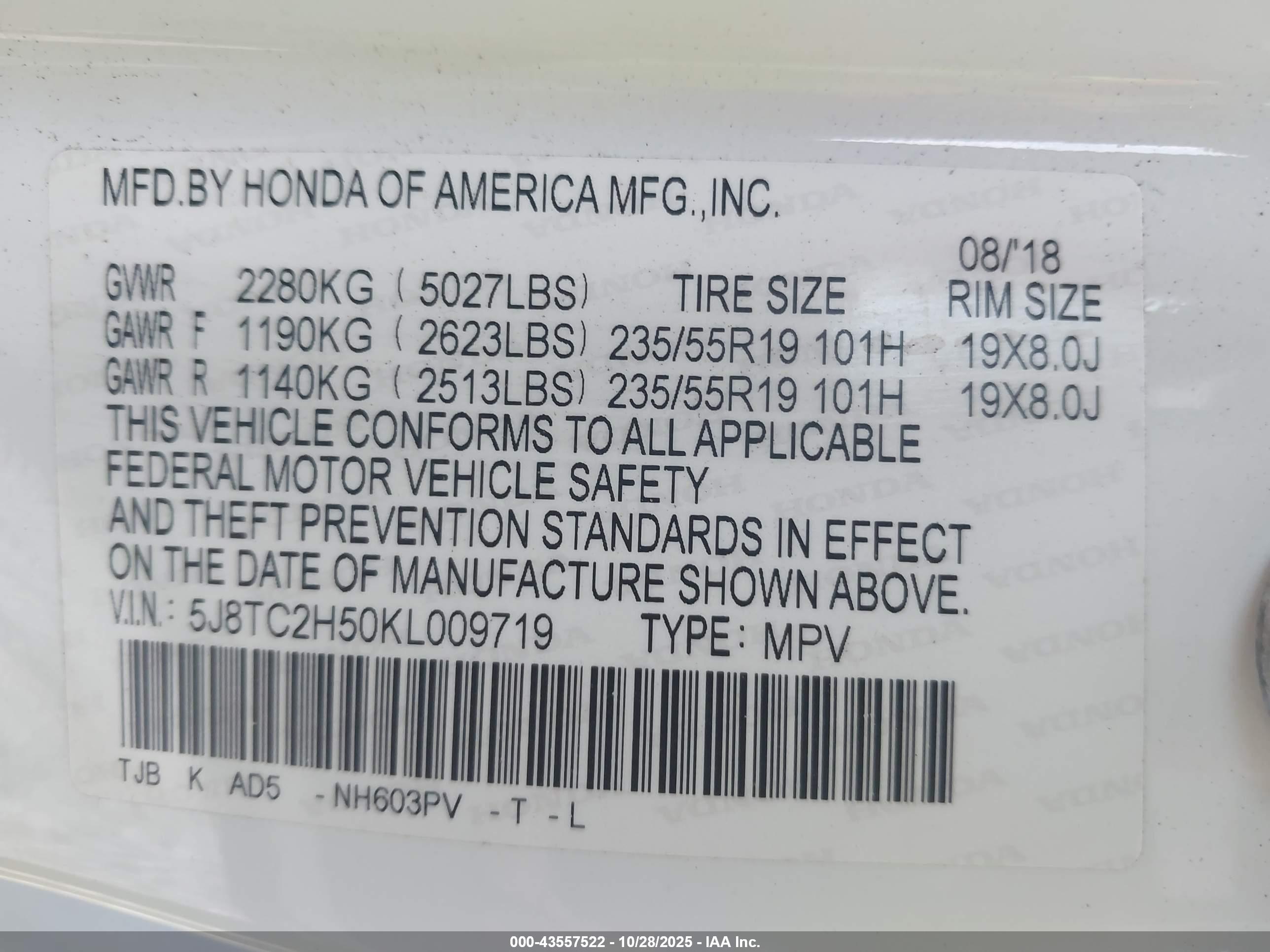ACURA RDX image 9