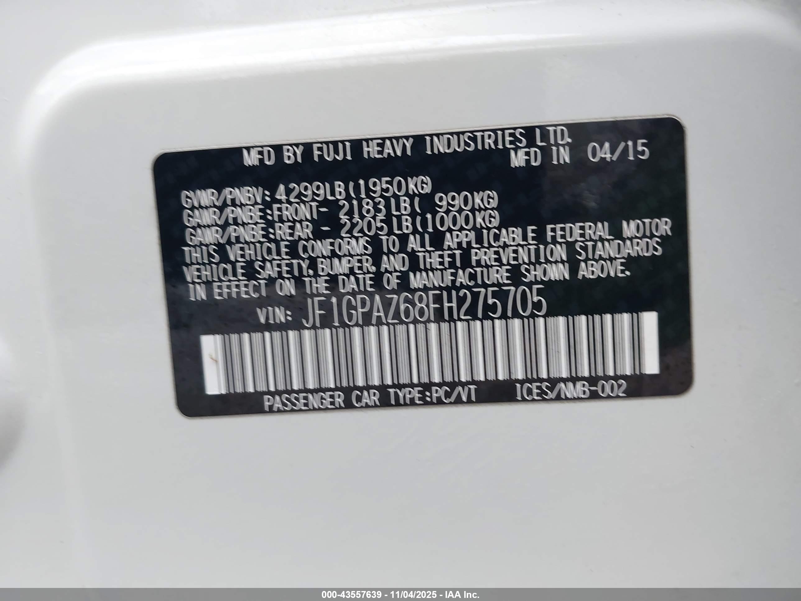 SUBARU IMPREZA image 9