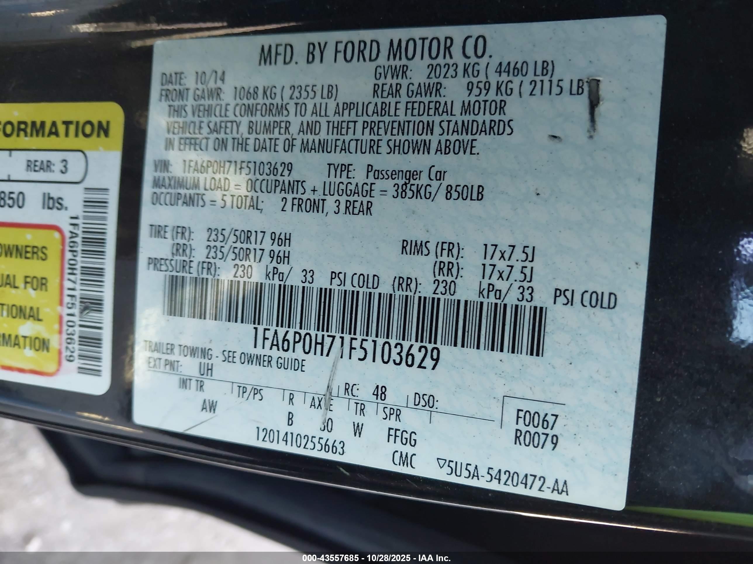 FORD FUSION image 9