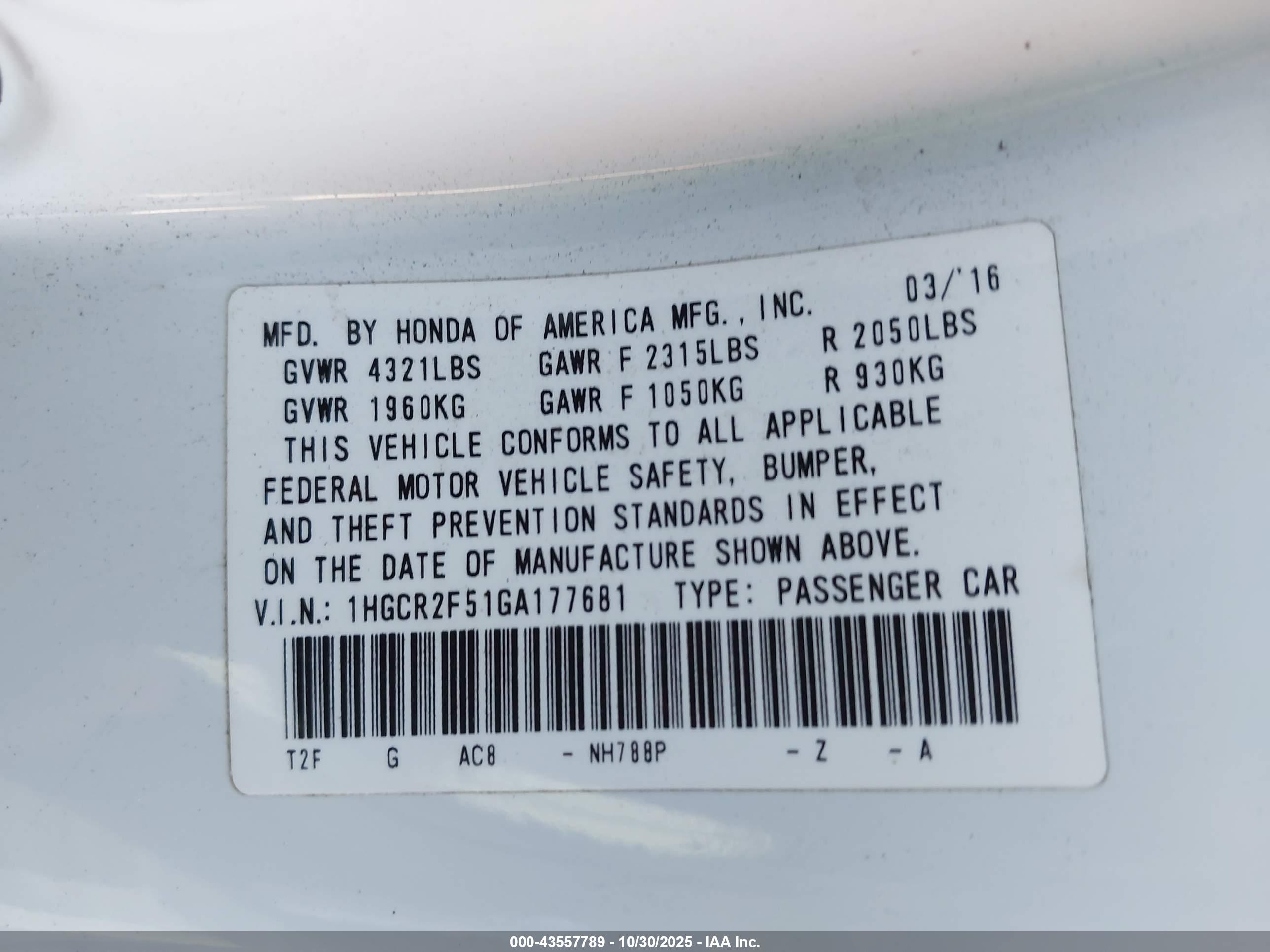 HONDA ACCORD image 9