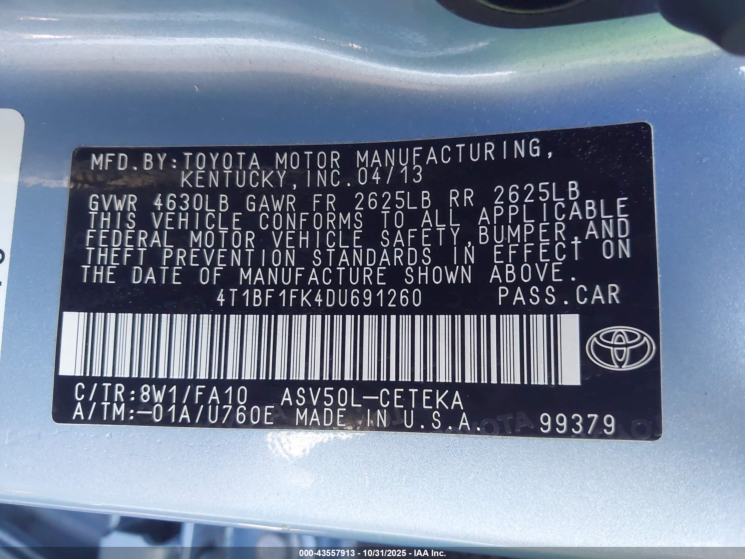 TOYOTA CAMRY image 9