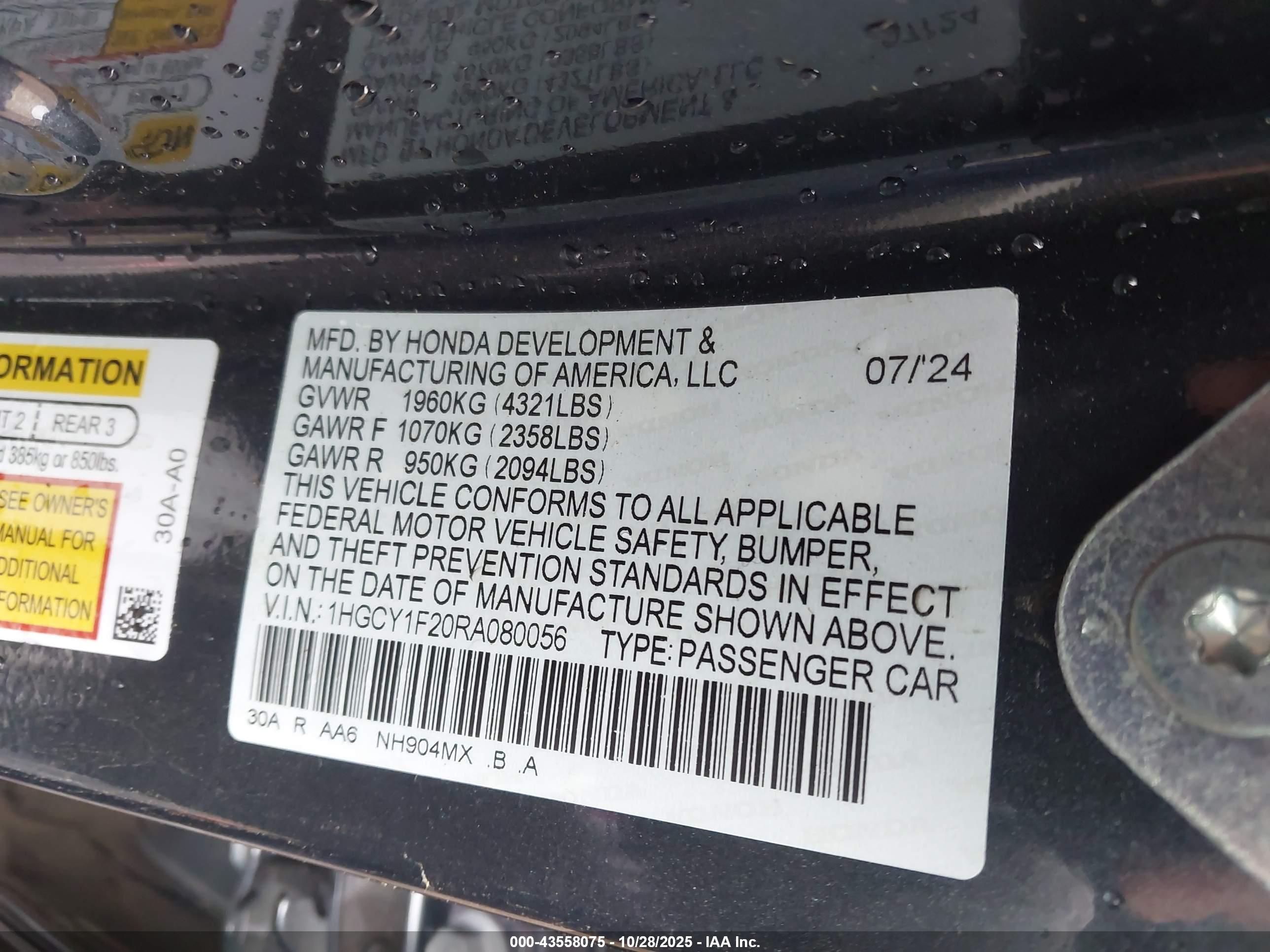 HONDA ACCORD image 9