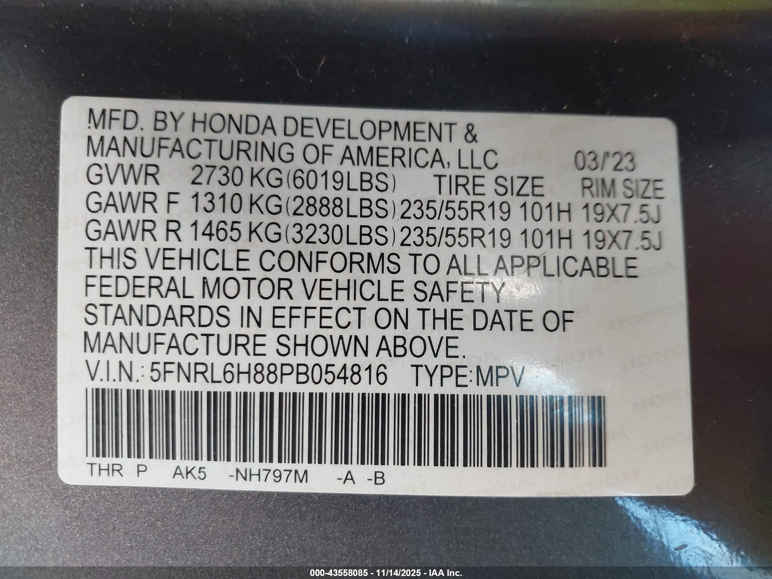 HONDA ODYSSEY image 9