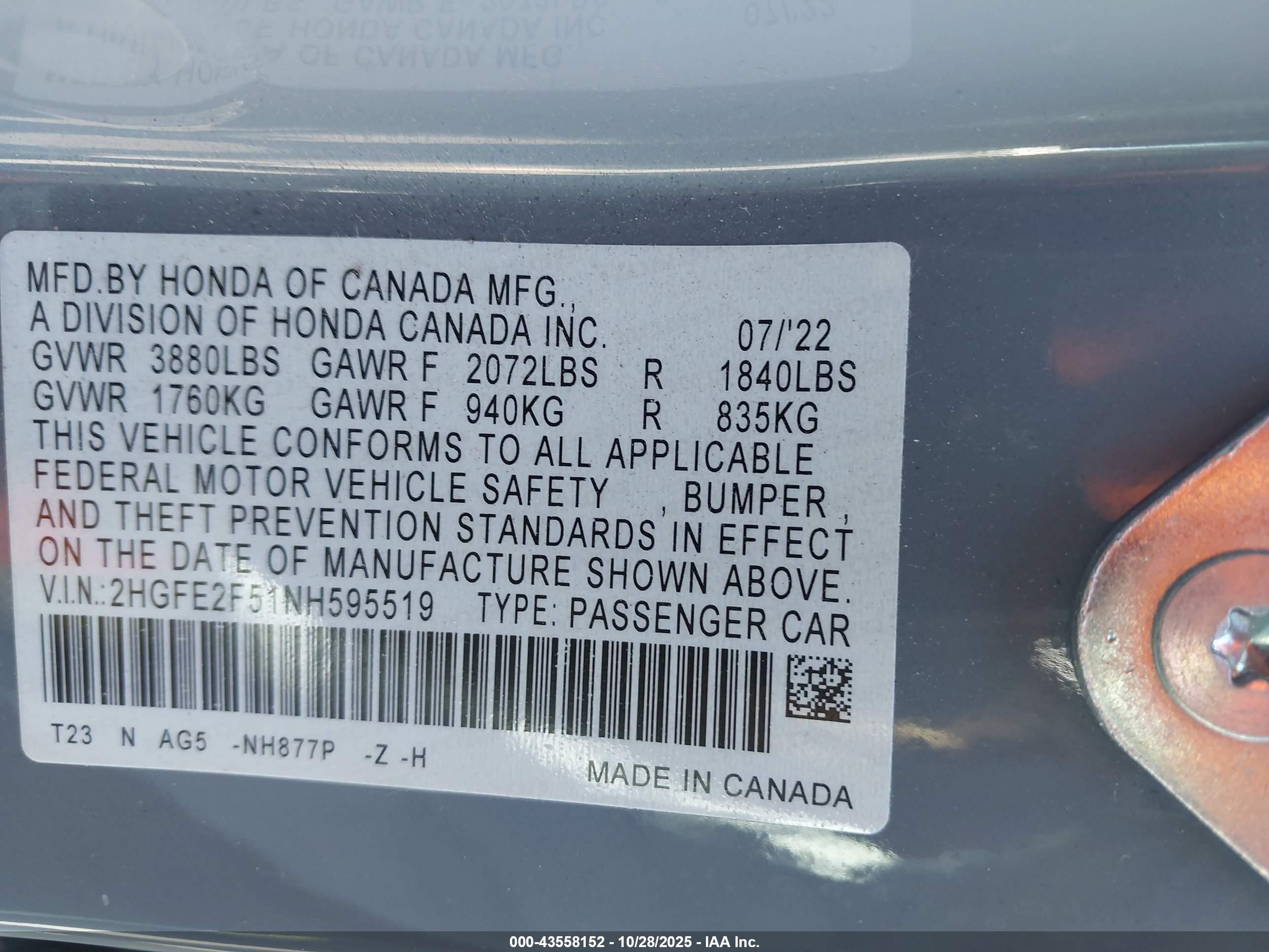 HONDA CIVIC image 9