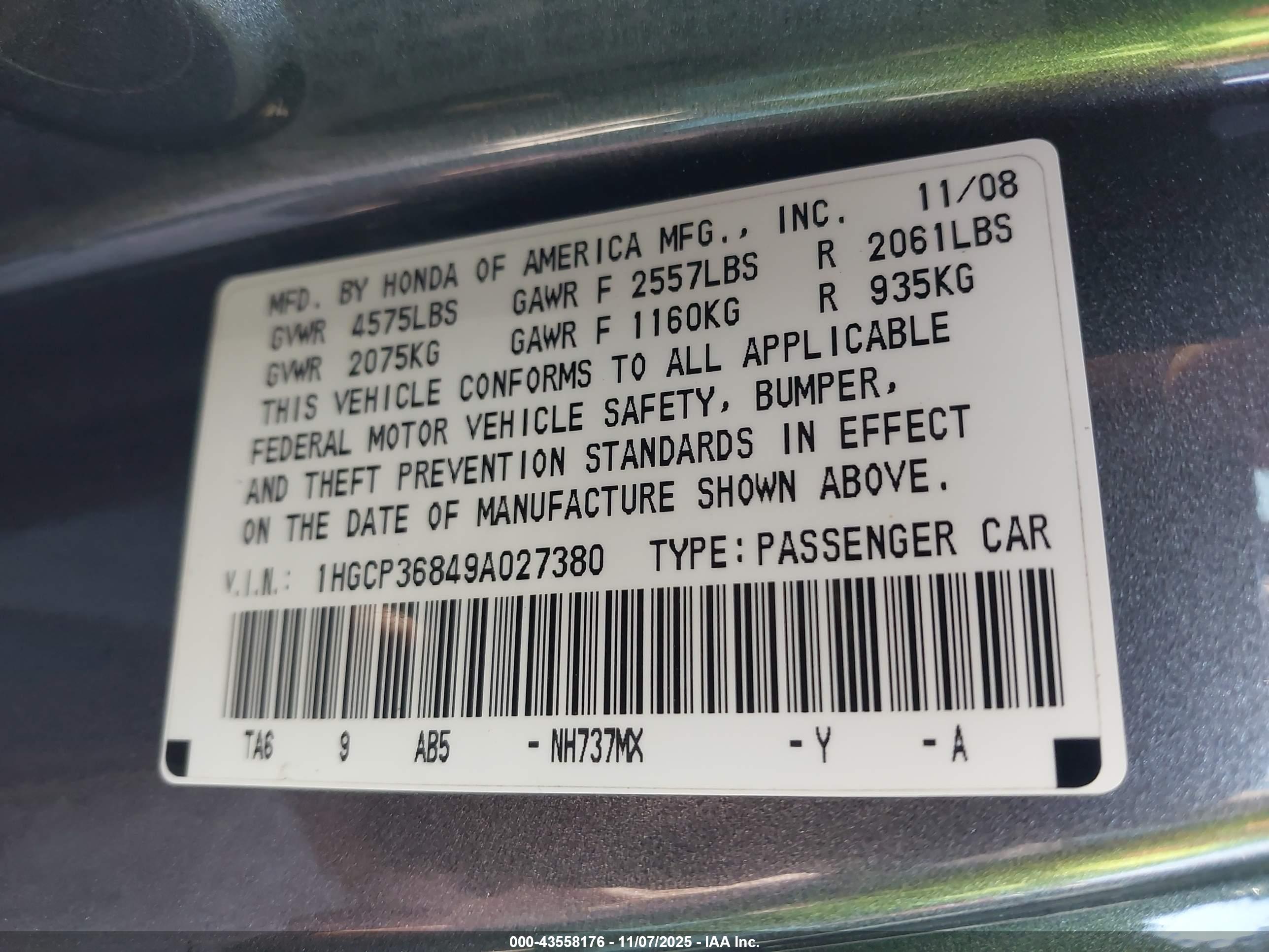 HONDA ACCORD image 9