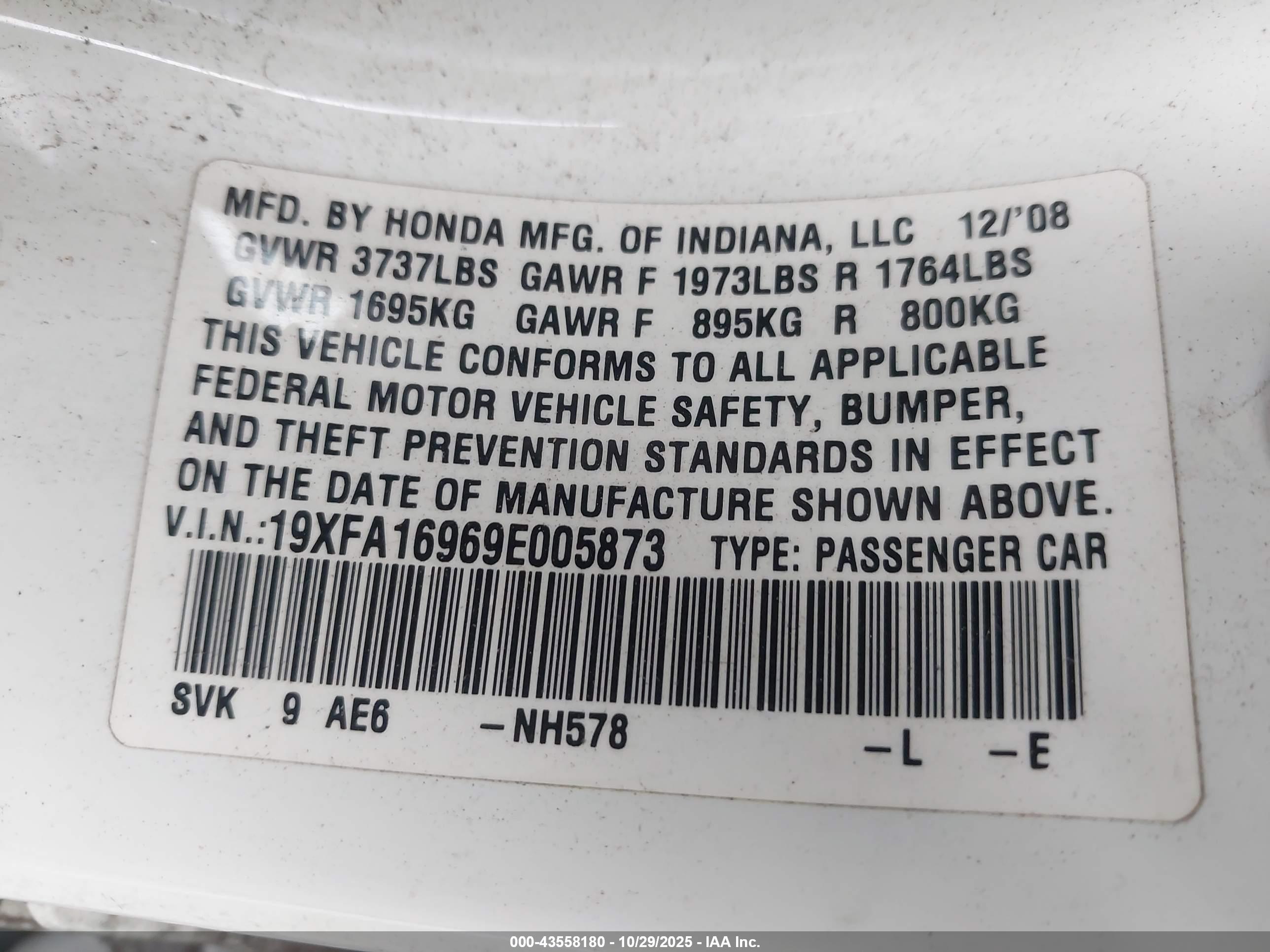 HONDA CIVIC image 9