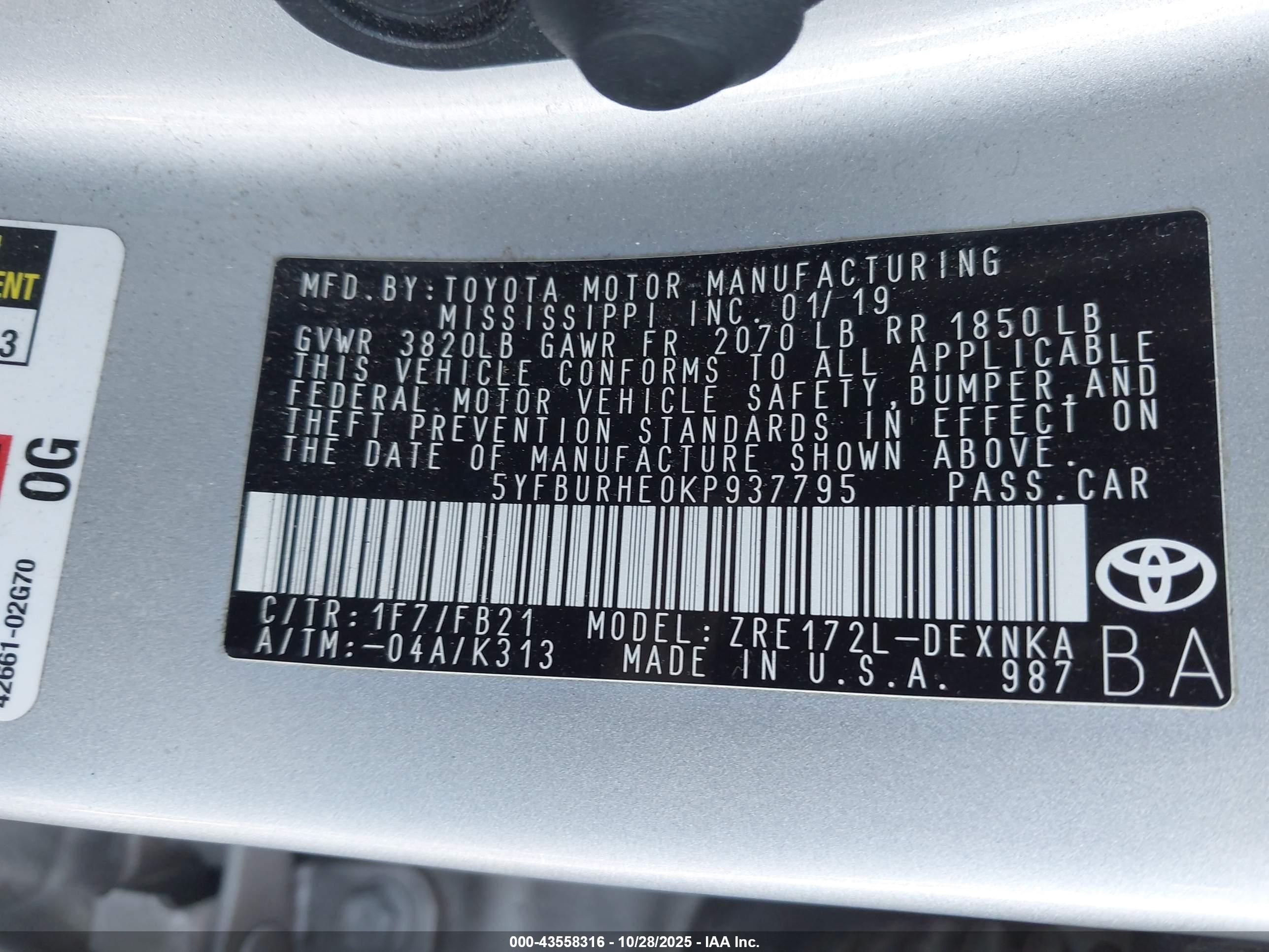 TOYOTA COROLLA image 9
