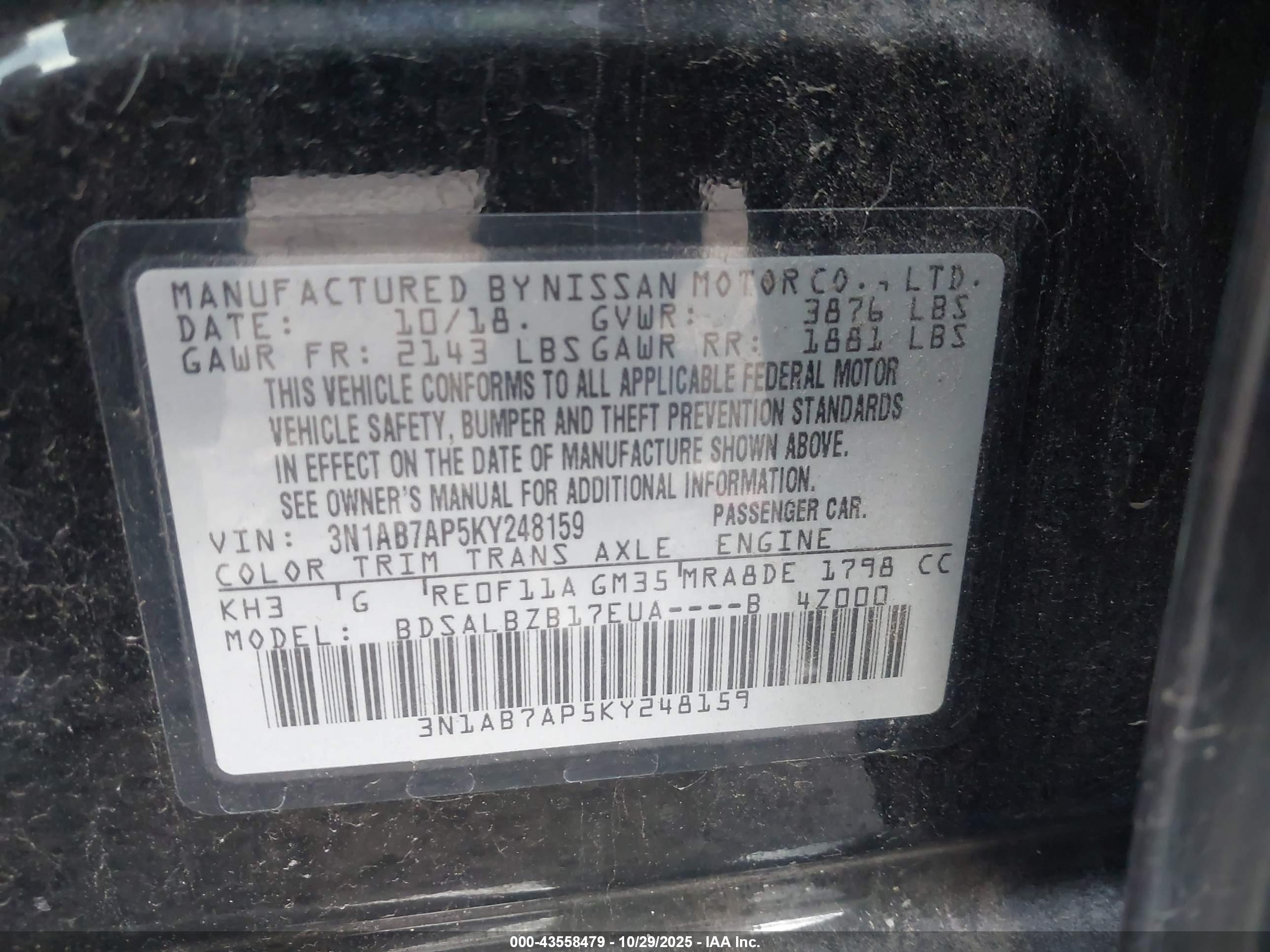 NISSAN SENTRA image 9