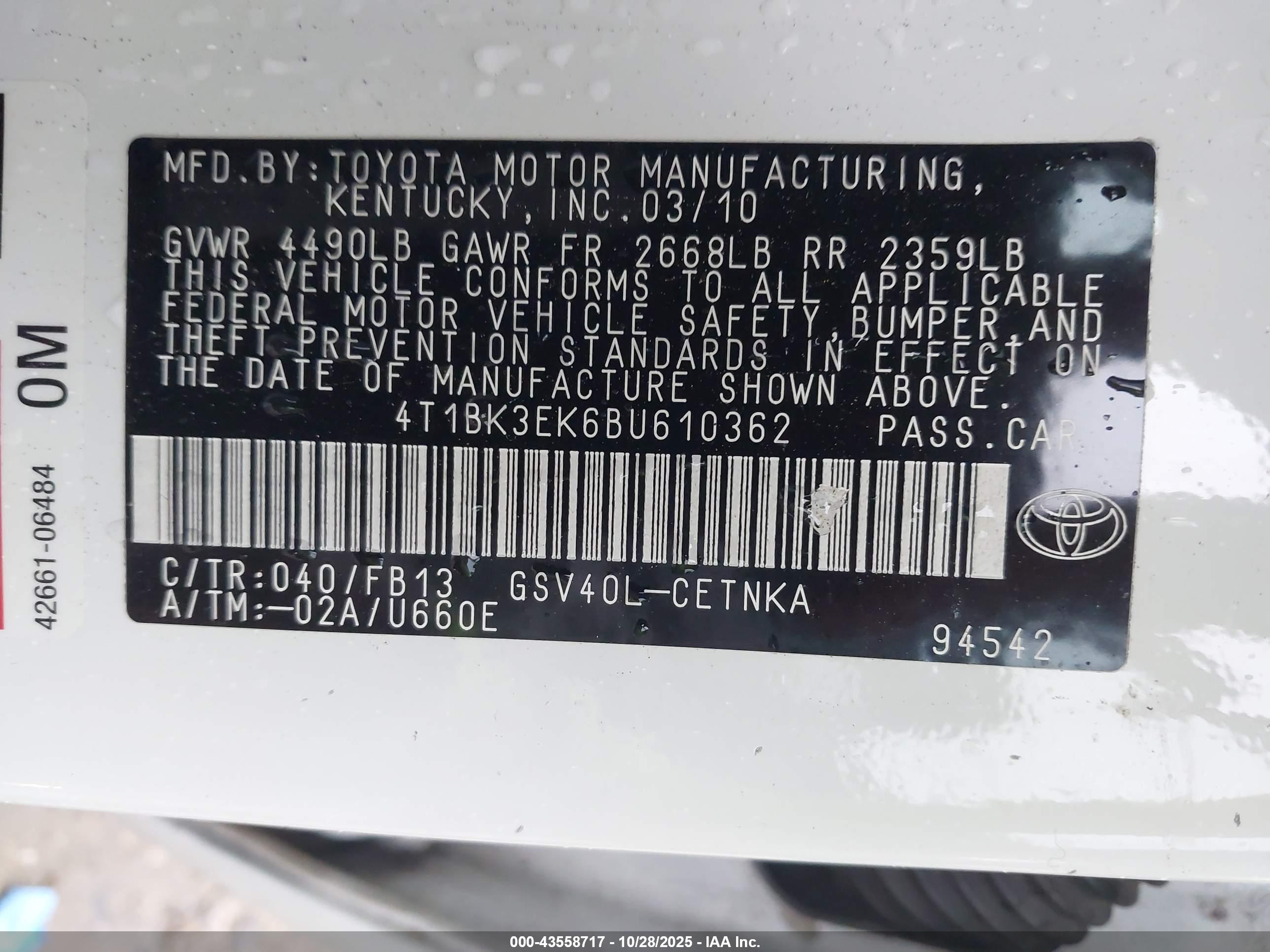 TOYOTA CAMRY image 9